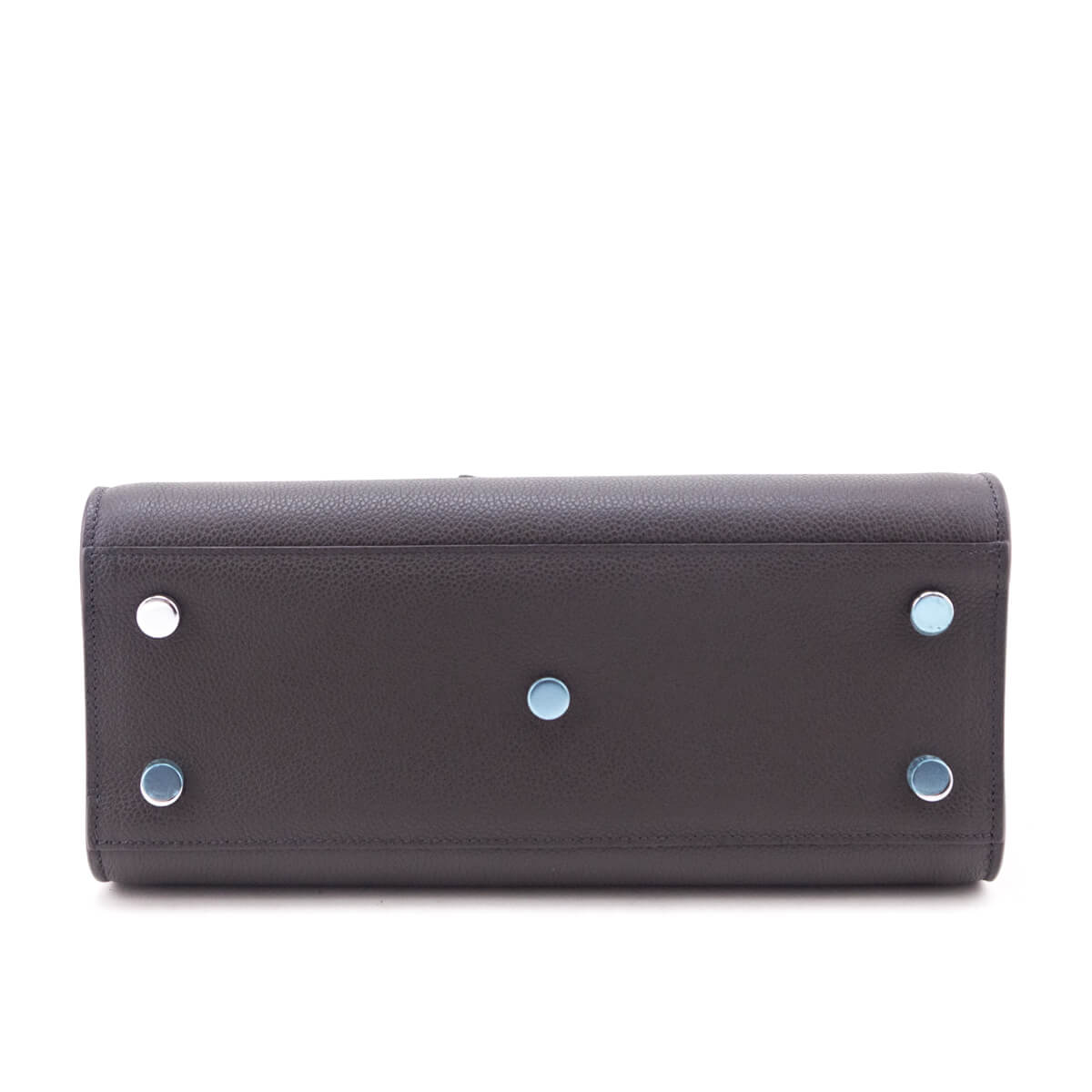 Saint Laurent Dark Gray Grained Calfskin Baby Sac De Jour