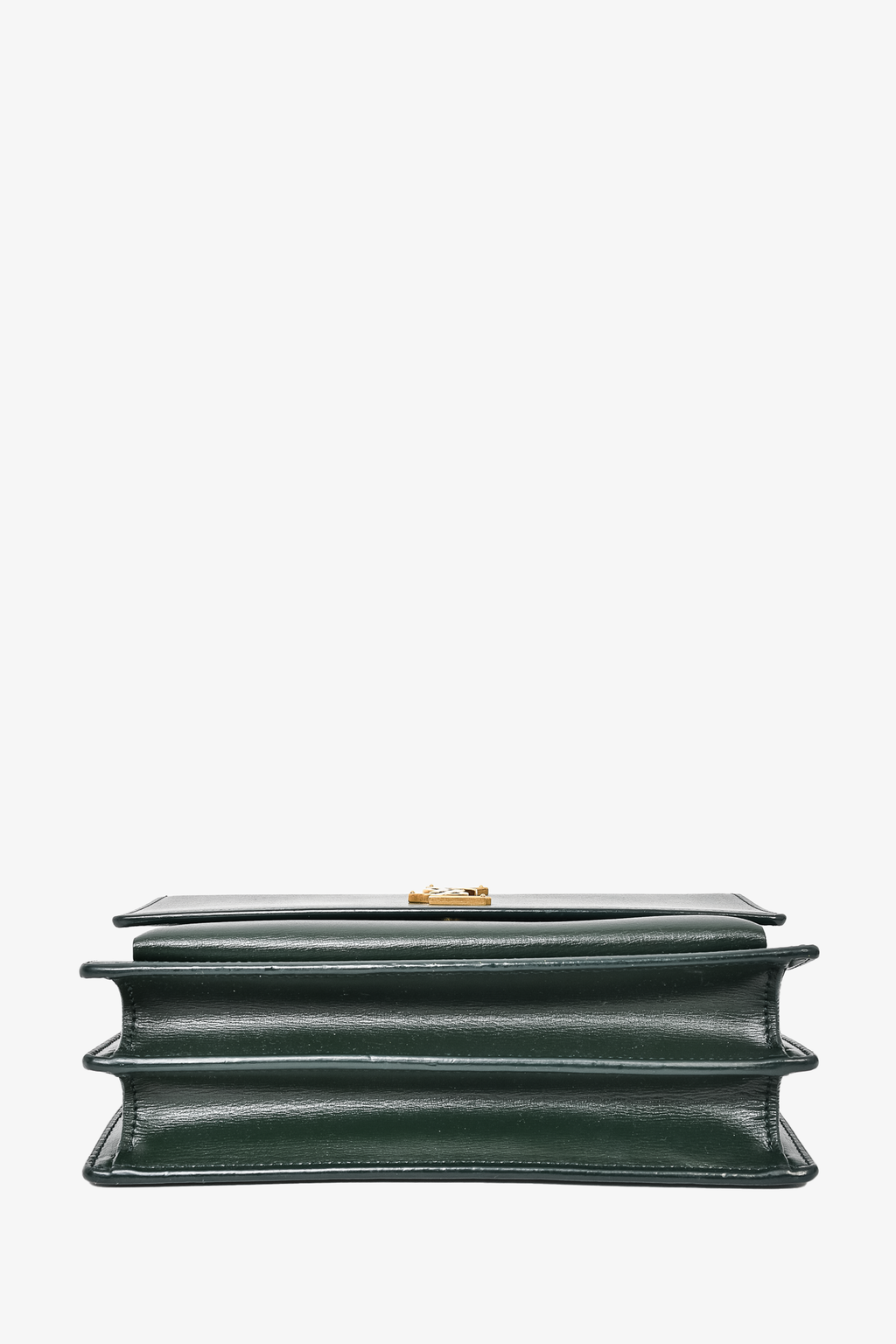 Saint Laurent Dark Green Medium Sunset Shoulder Bag