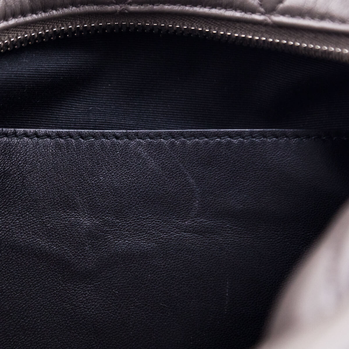 Saint Laurent Earth Calfskin Y Quilted Monogram Small Loulou Bowling Bag