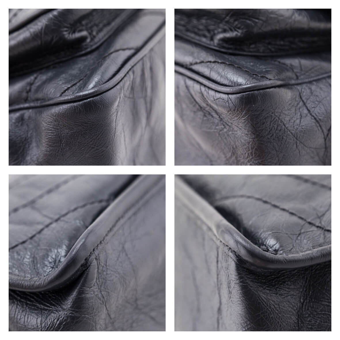 Saint Laurent Fog Crinkled Calfskin Matelasse Monogram Medium Niki Chain Satchel