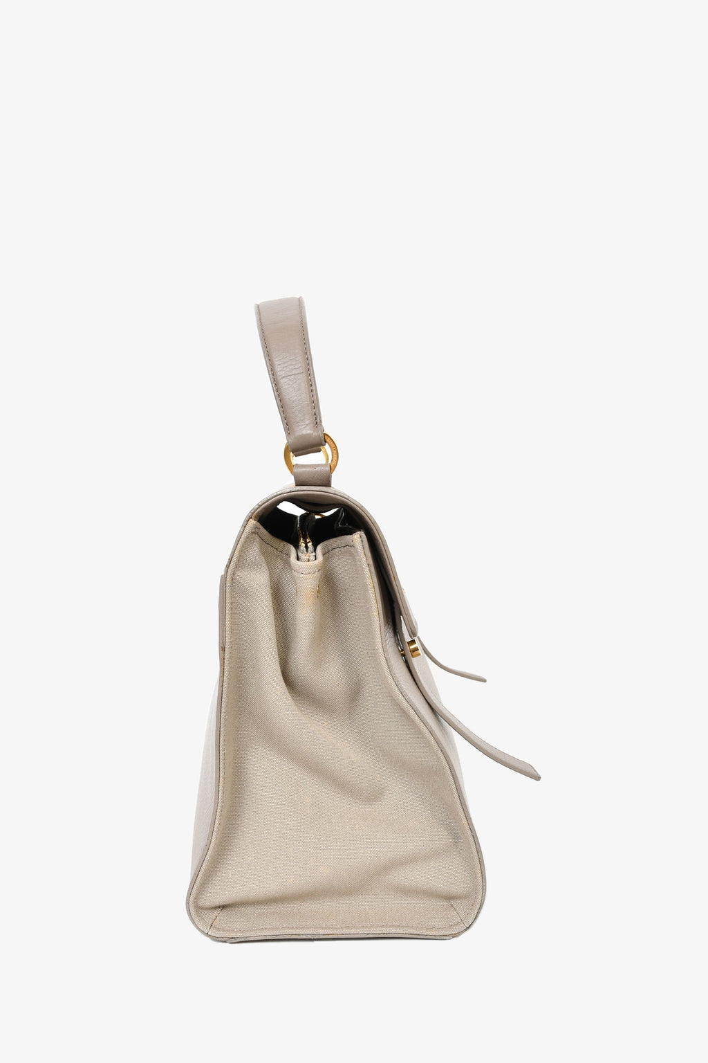 Saint Laurent Taupe Leather 'Muse Two' 2 Way Bag with Shoulder Strap