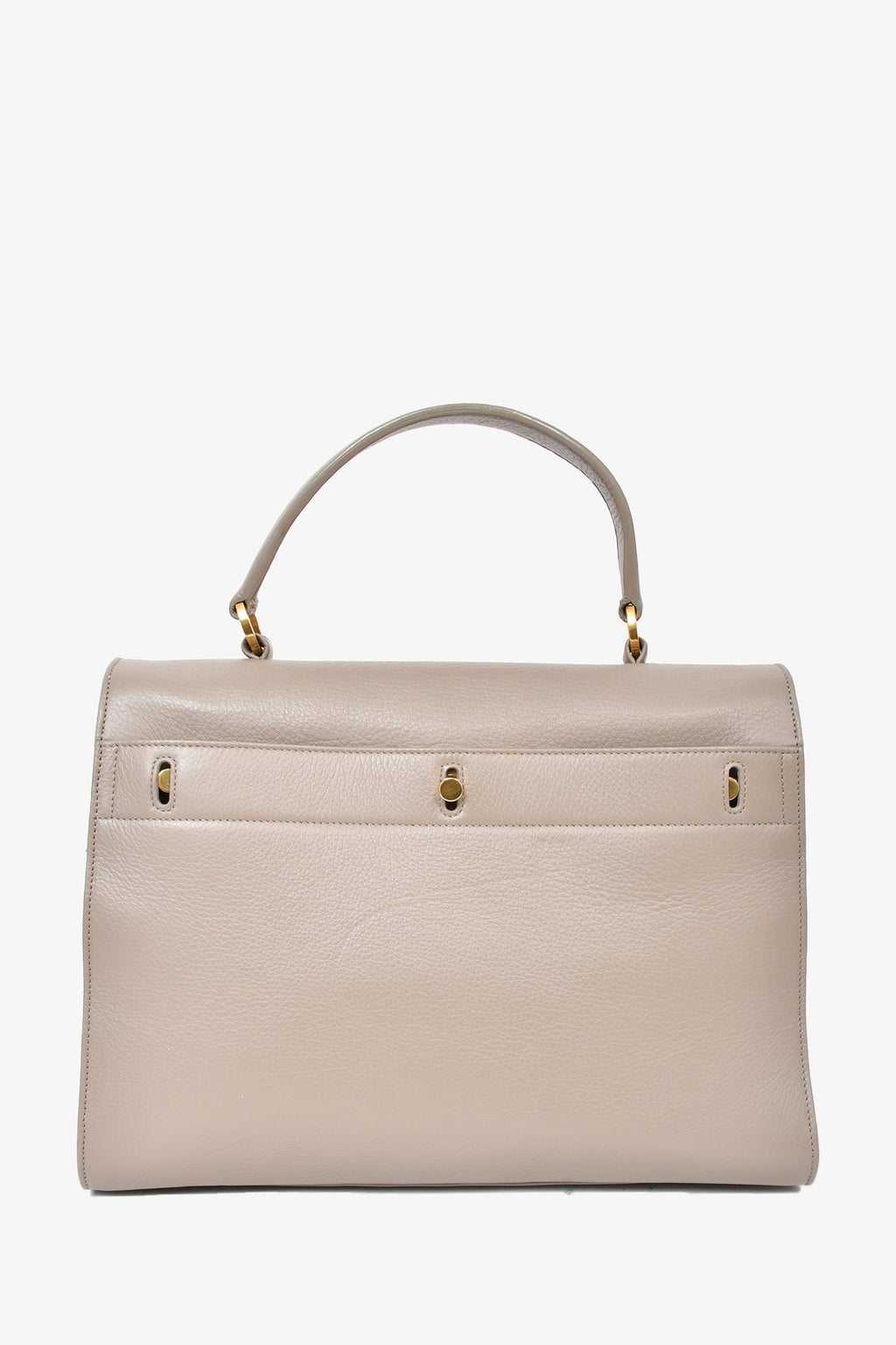 Saint Laurent Taupe Leather 'Muse Two' 2 Way Bag with Shoulder Strap