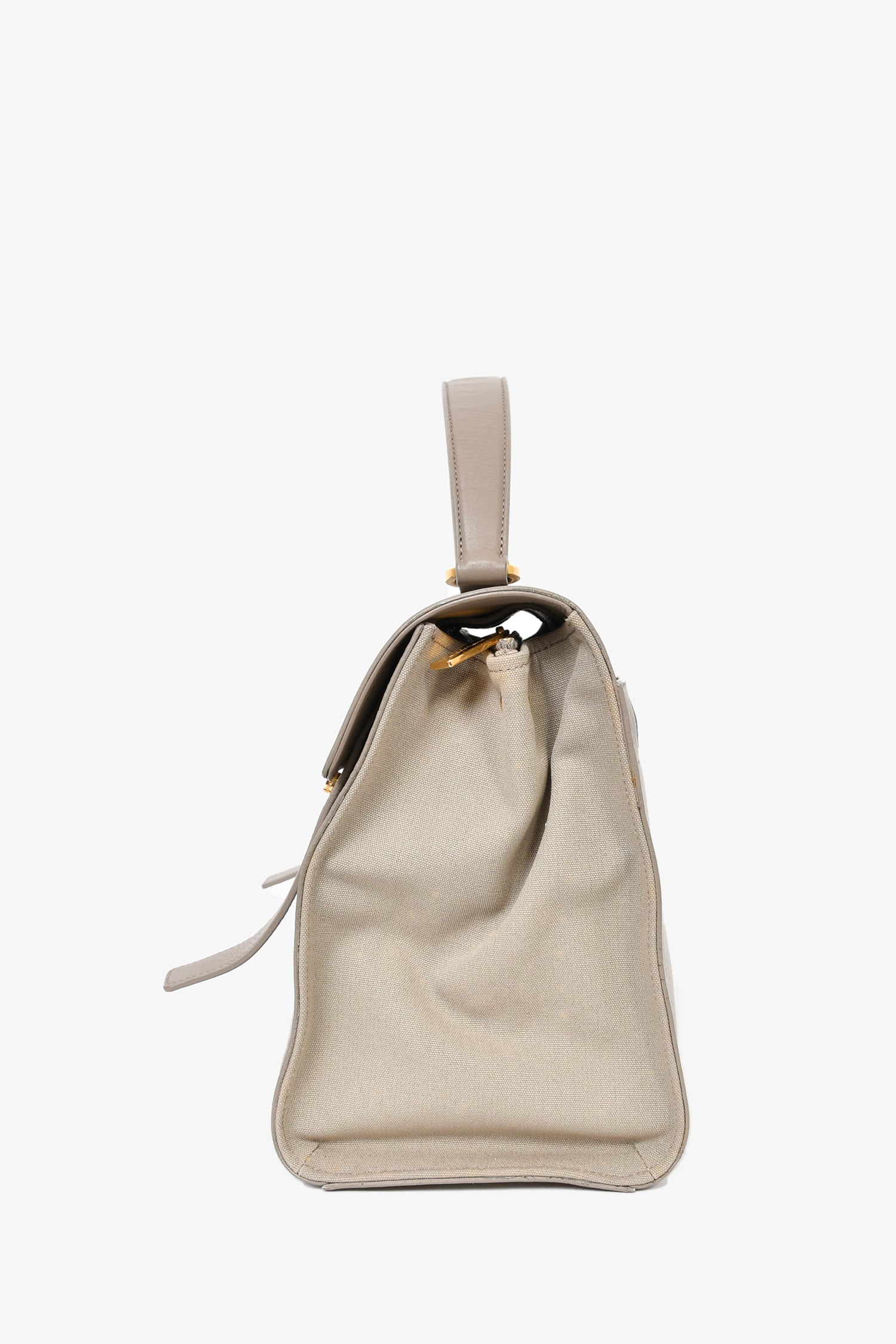Saint Laurent Taupe Leather 'Muse Two' 2 Way Bag with Shoulder Strap