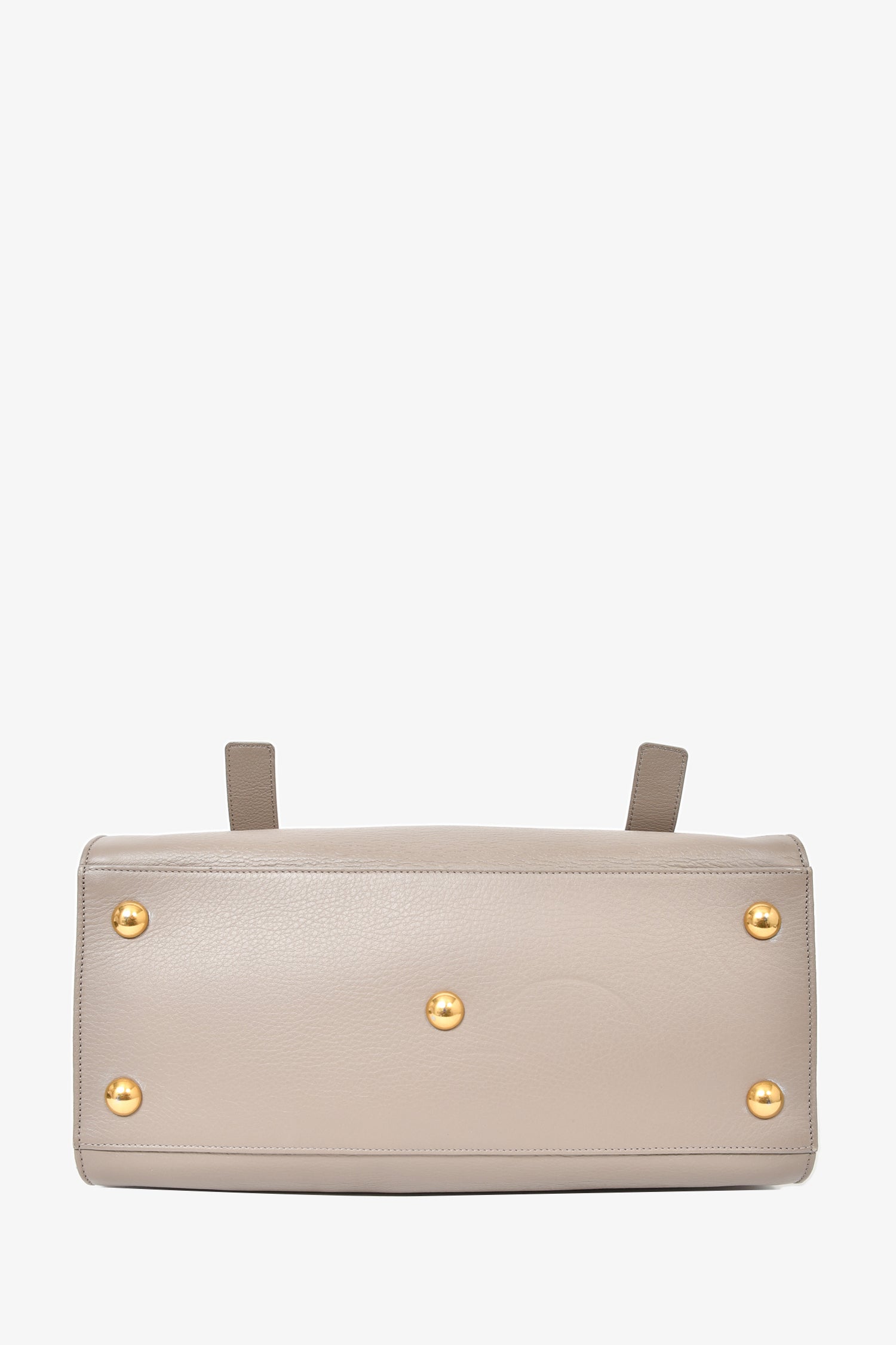 Saint Laurent Taupe Leather 'Muse Two' 2 Way Bag with Shoulder Strap