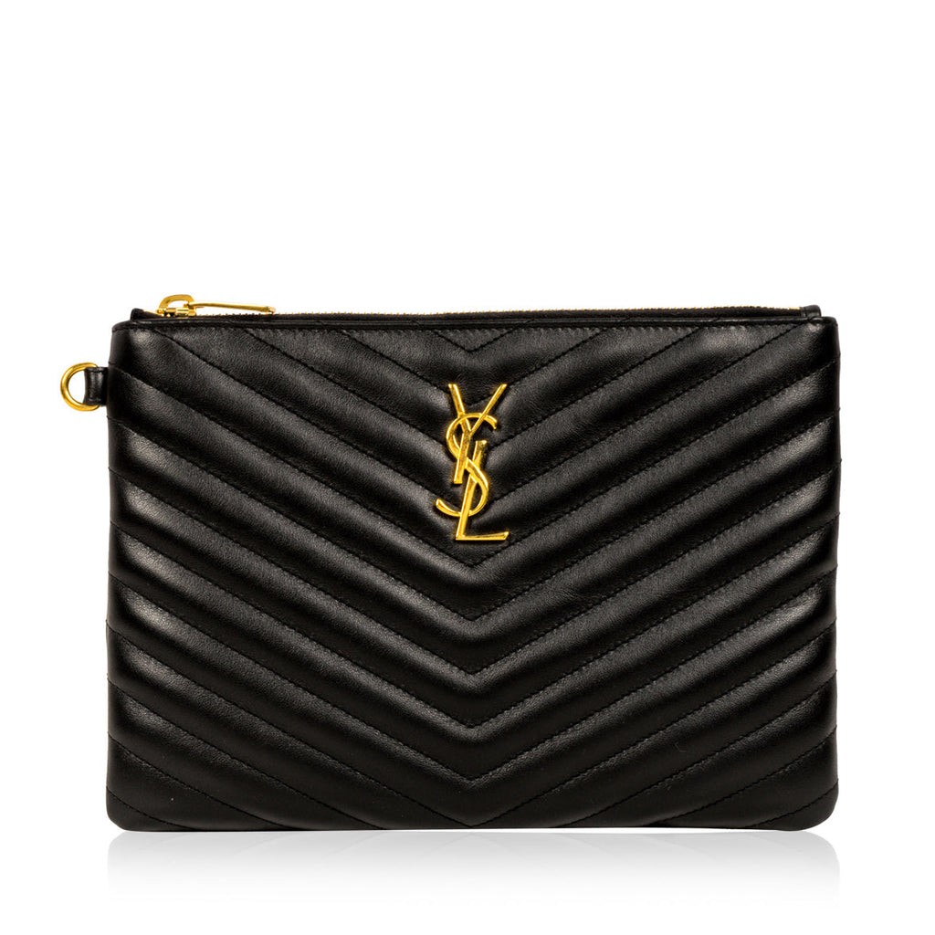 Saint Laurent Chevron Clutch