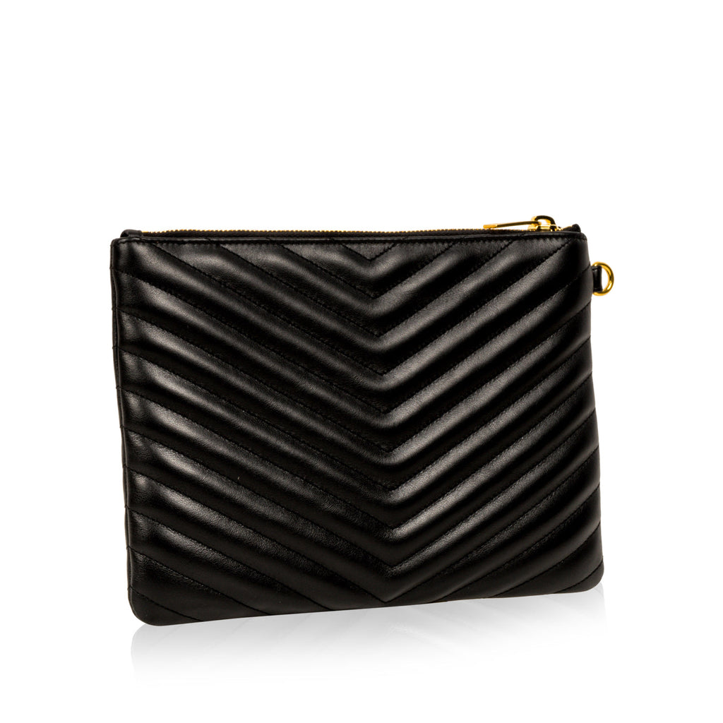 Saint Laurent Chevron Clutch