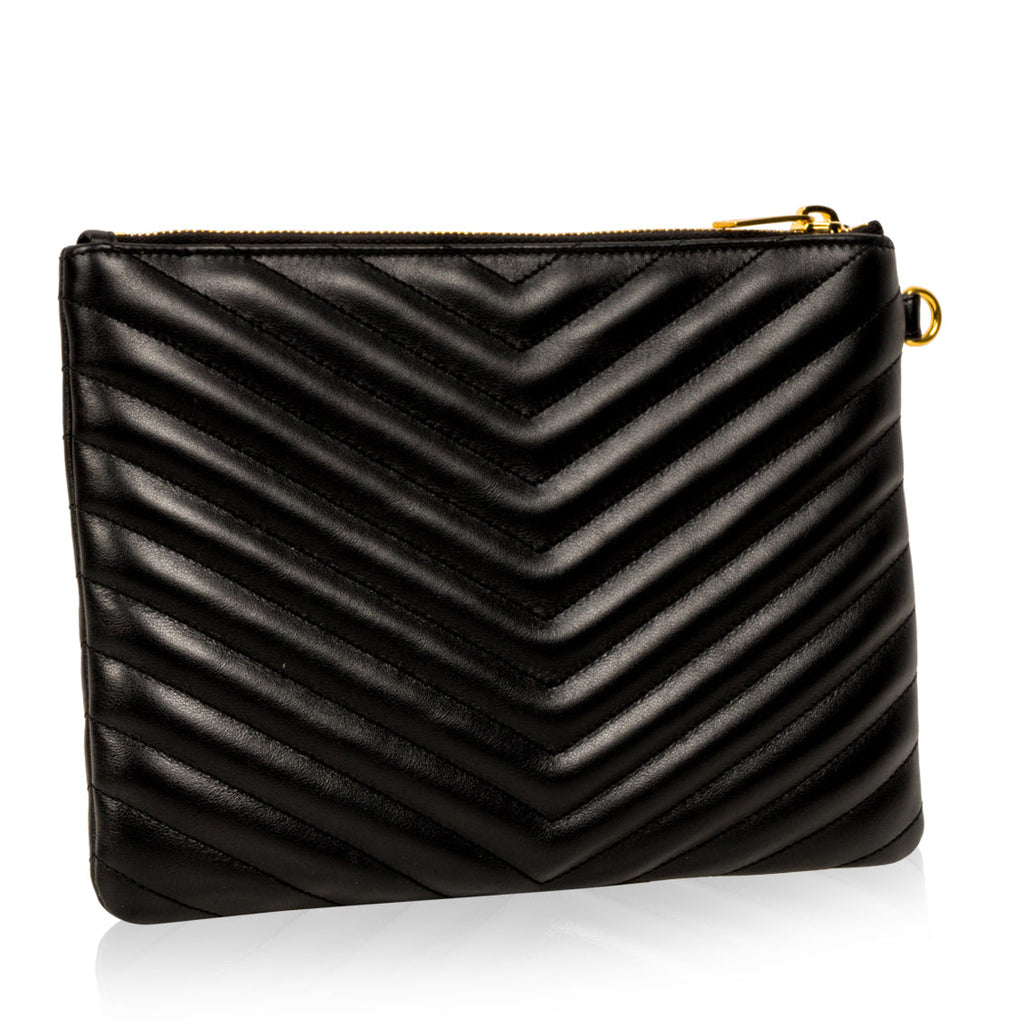 Saint Laurent Chevron Clutch