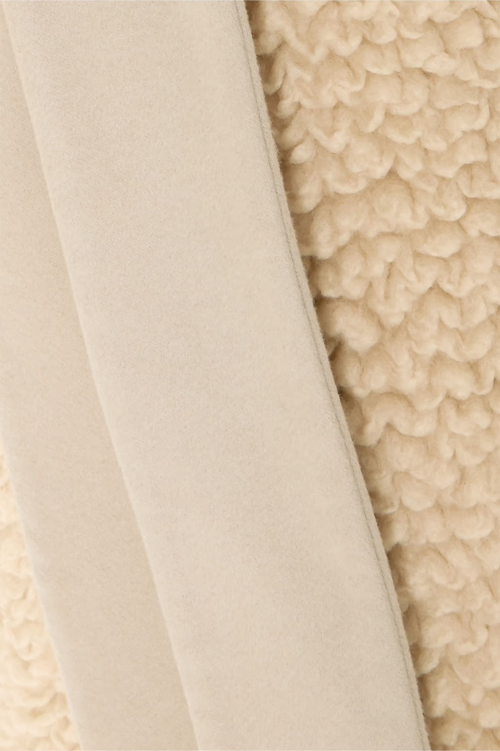 SALVATORE FERRAGAMO RUNWAY TEDDY CASHMERE SILK COAT