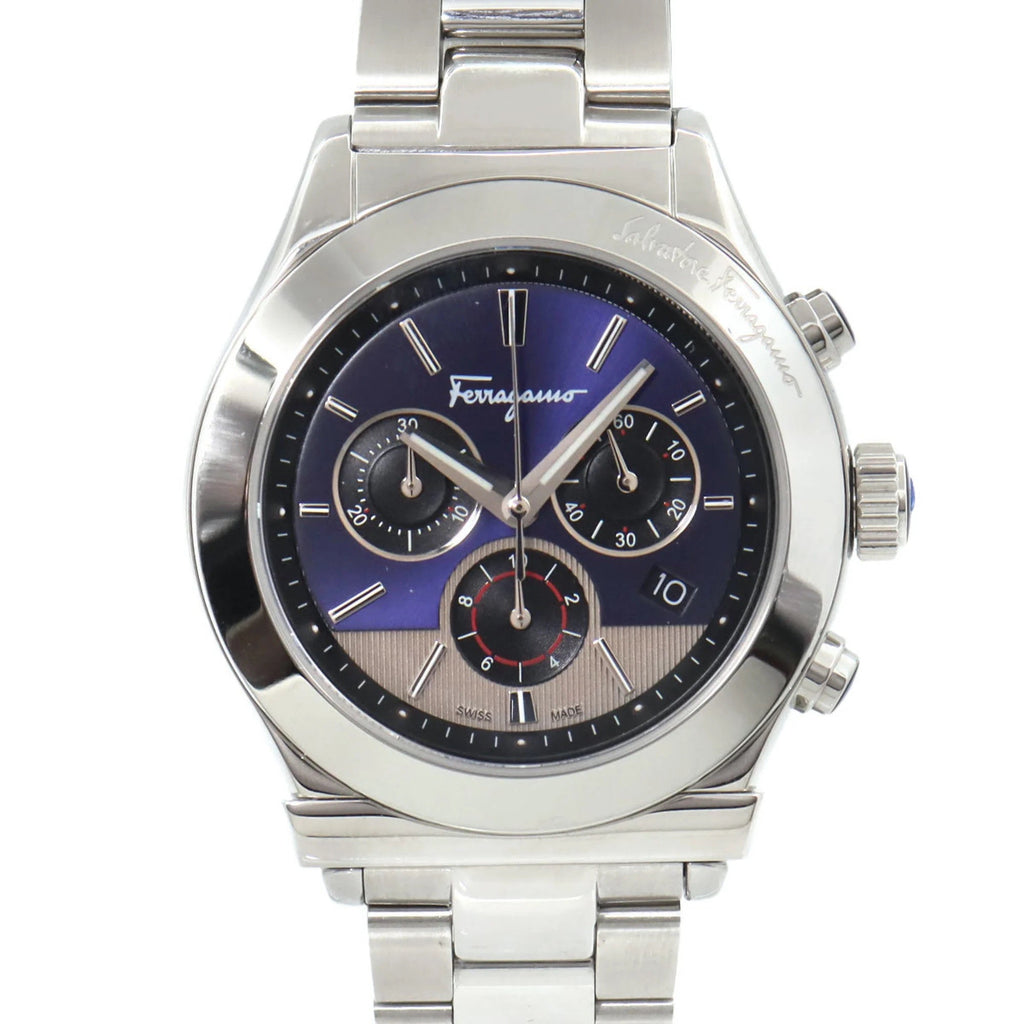SALVATORE FERRAGAMO 1898 CHRON COLLECTION 42MM MEN'S WATCH