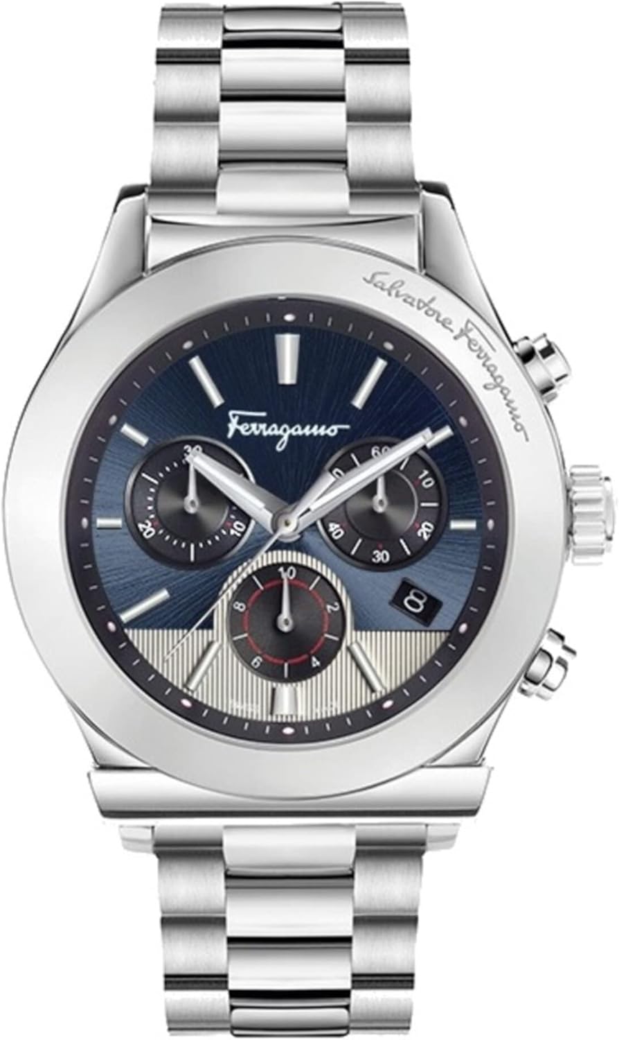 SALVATORE FERRAGAMO 1898 CHRON COLLECTION 42MM MEN'S WATCH