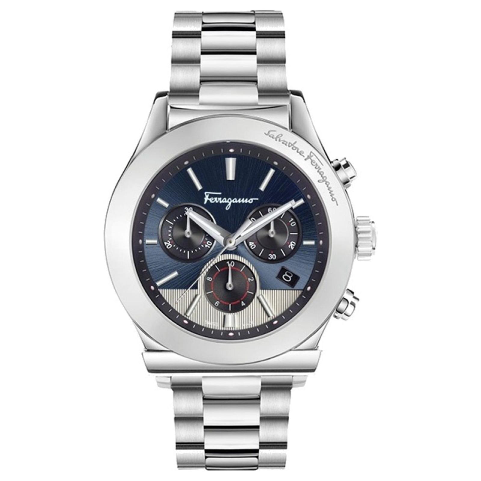 SALVATORE FERRAGAMO 1898 CHRON COLLECTION 42MM MEN'S WATCH