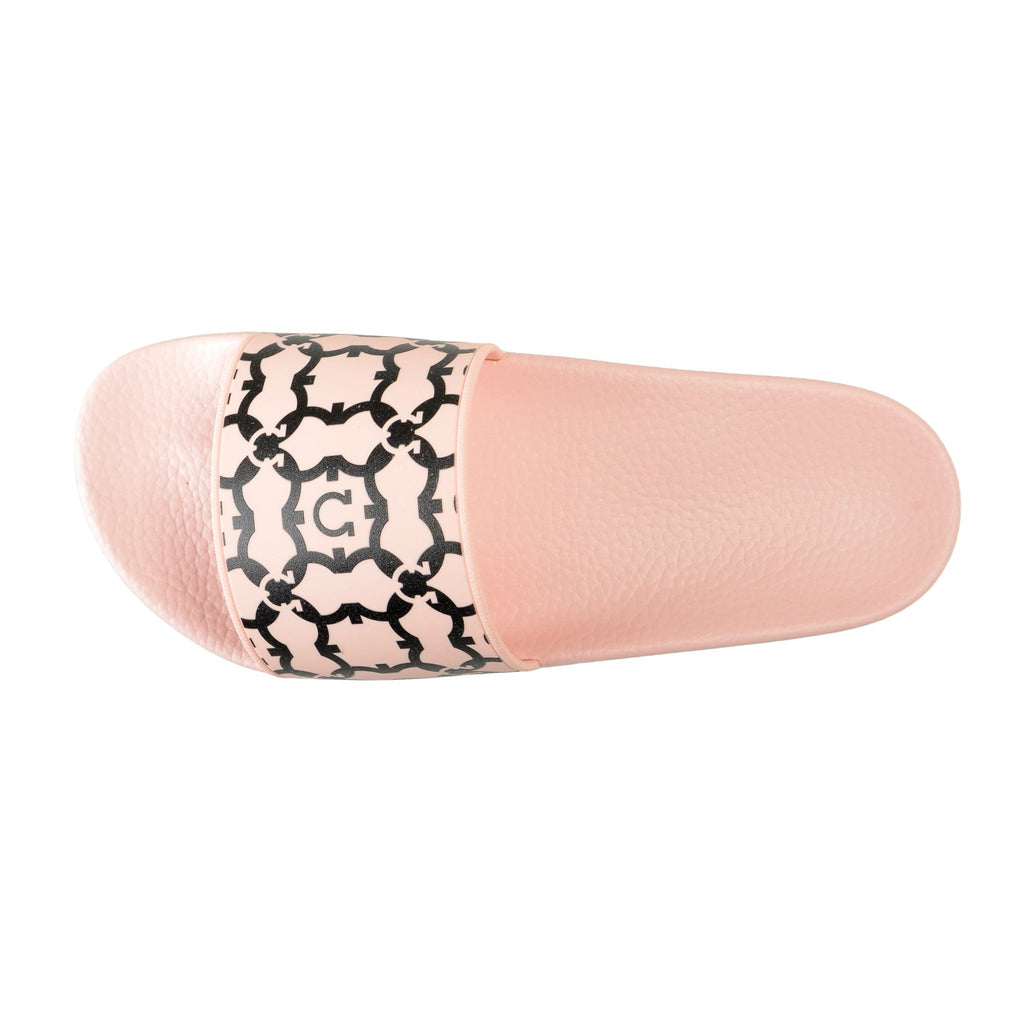 SALVATORE FERRAGAMO GROOVY PINK SLIDE SANDALS