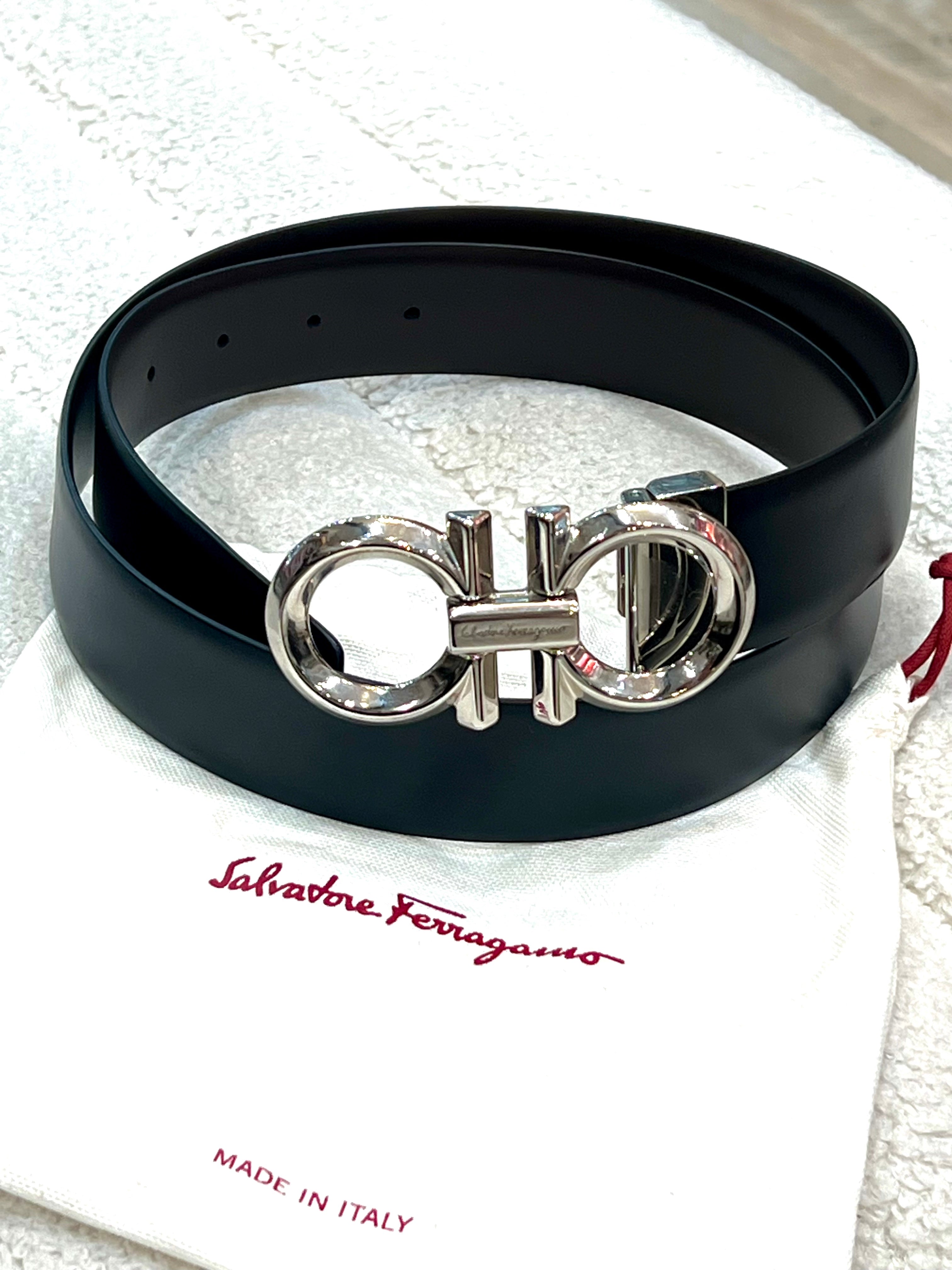 SALVATORE FERRAGAMO REVERSIBLE GANCINI BUCKLE BELT