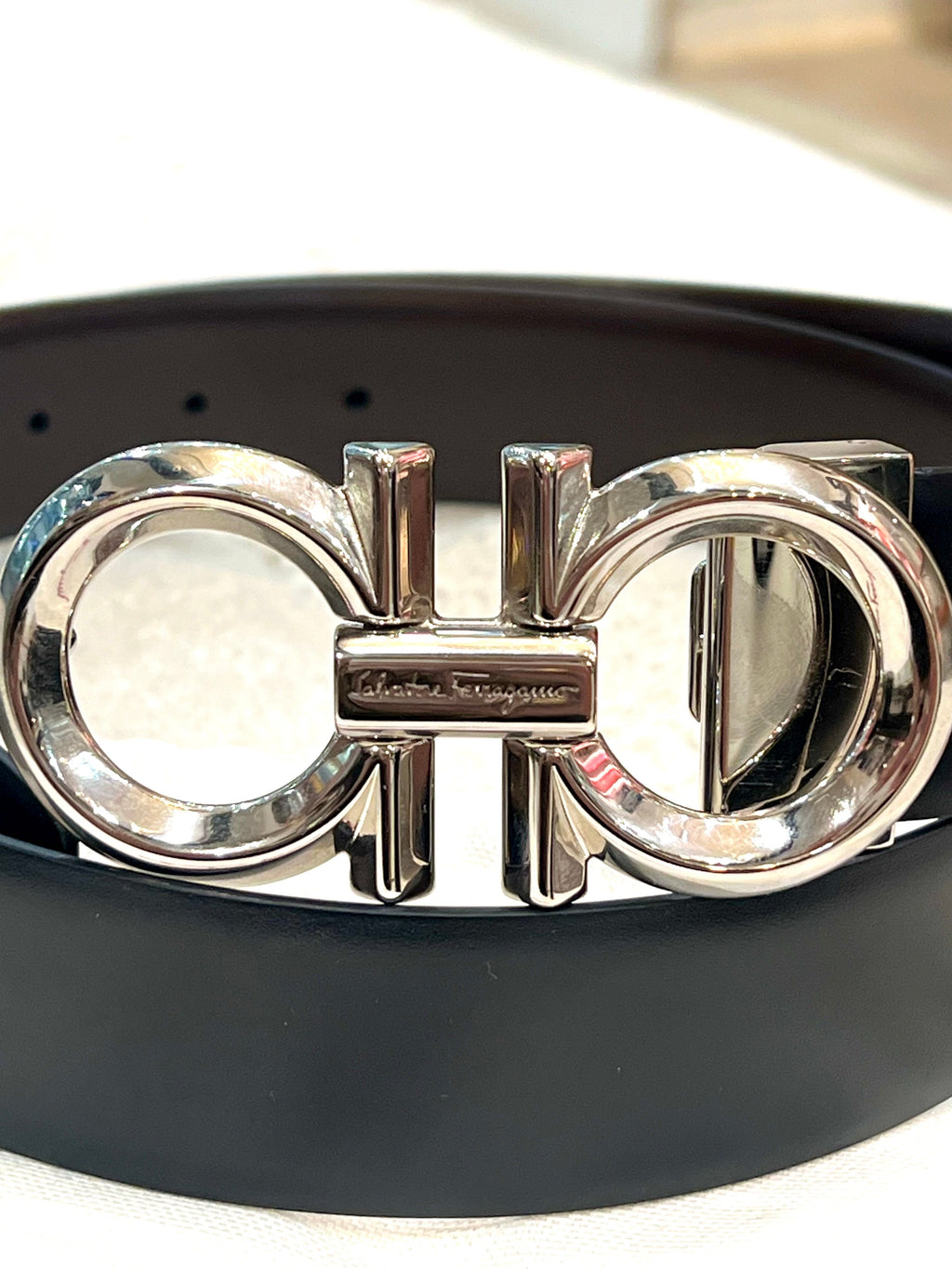 SALVATORE FERRAGAMO REVERSIBLE GANCINI BUCKLE BELT