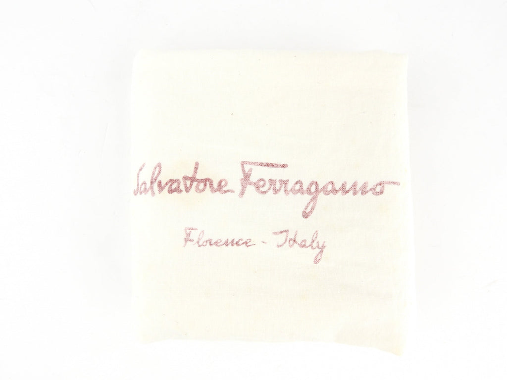 Salvatore Ferragamo Black Sequin and Leather Vara Bow Chain Flap Bag
