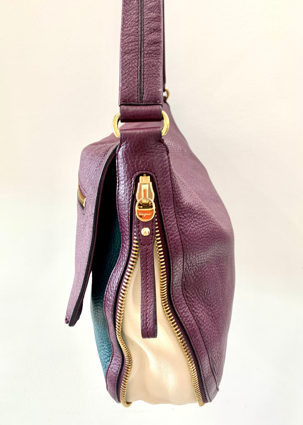 SALVATORE FERRAGAMO TRI-COLOR SELMA BAG