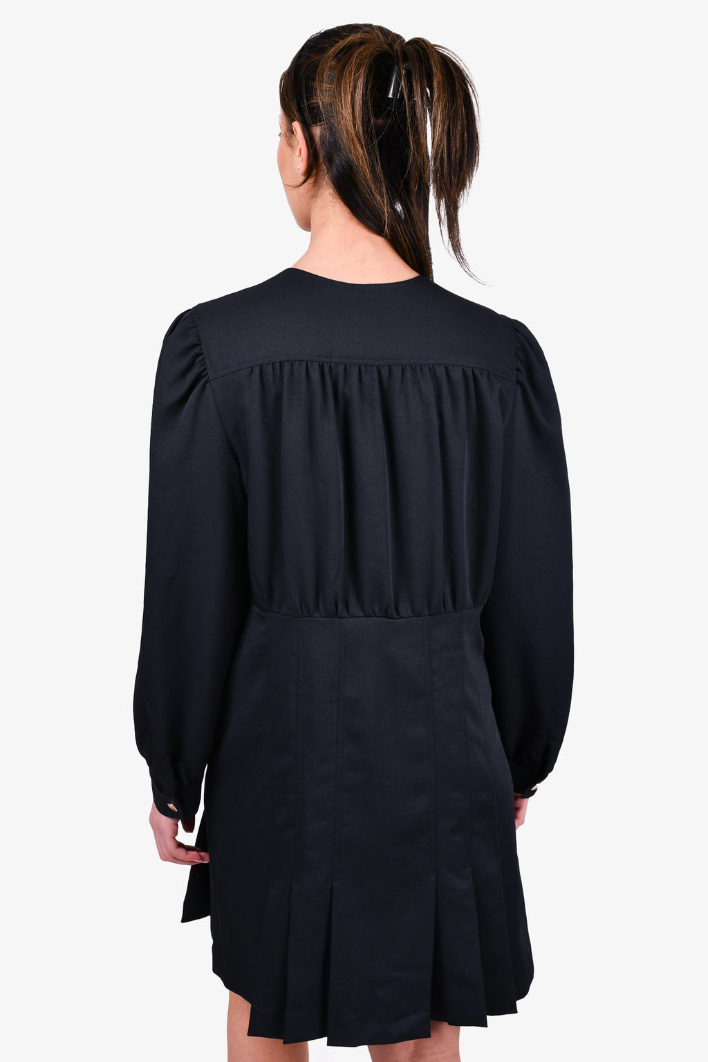 Sandro Black Button Down Dress Size 42