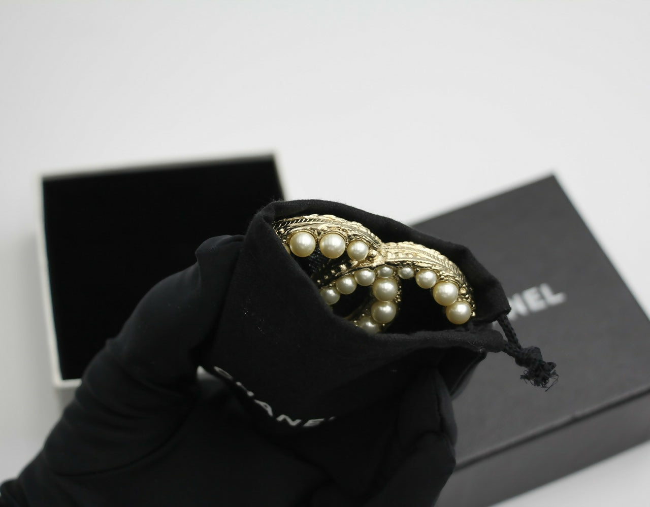 Chanel A13C Enamel Yellow Glitter CC Brooch