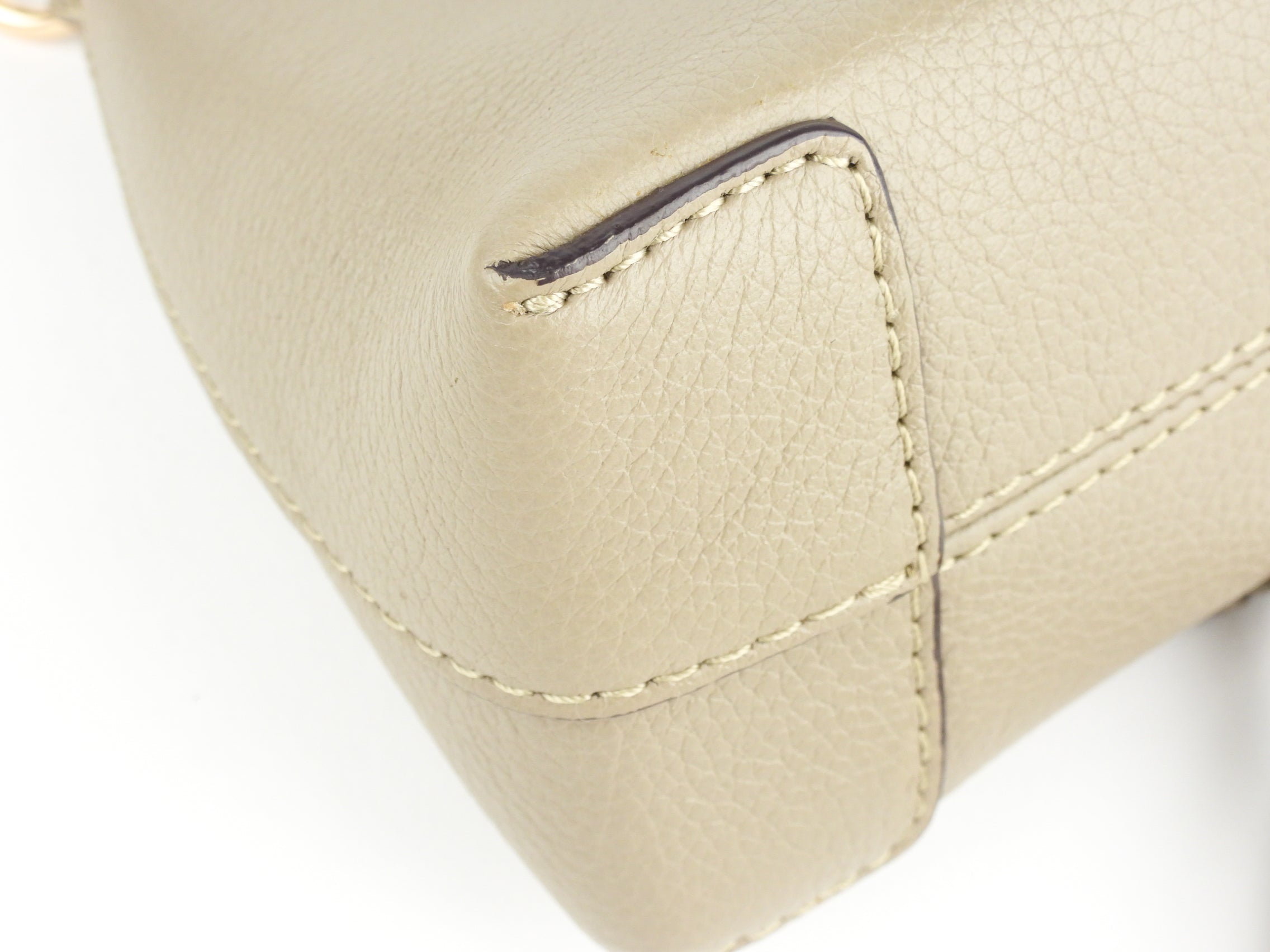See by Chloe Khaki Grey Mixed Leather Mini Joan Two Way Shoulder Bag