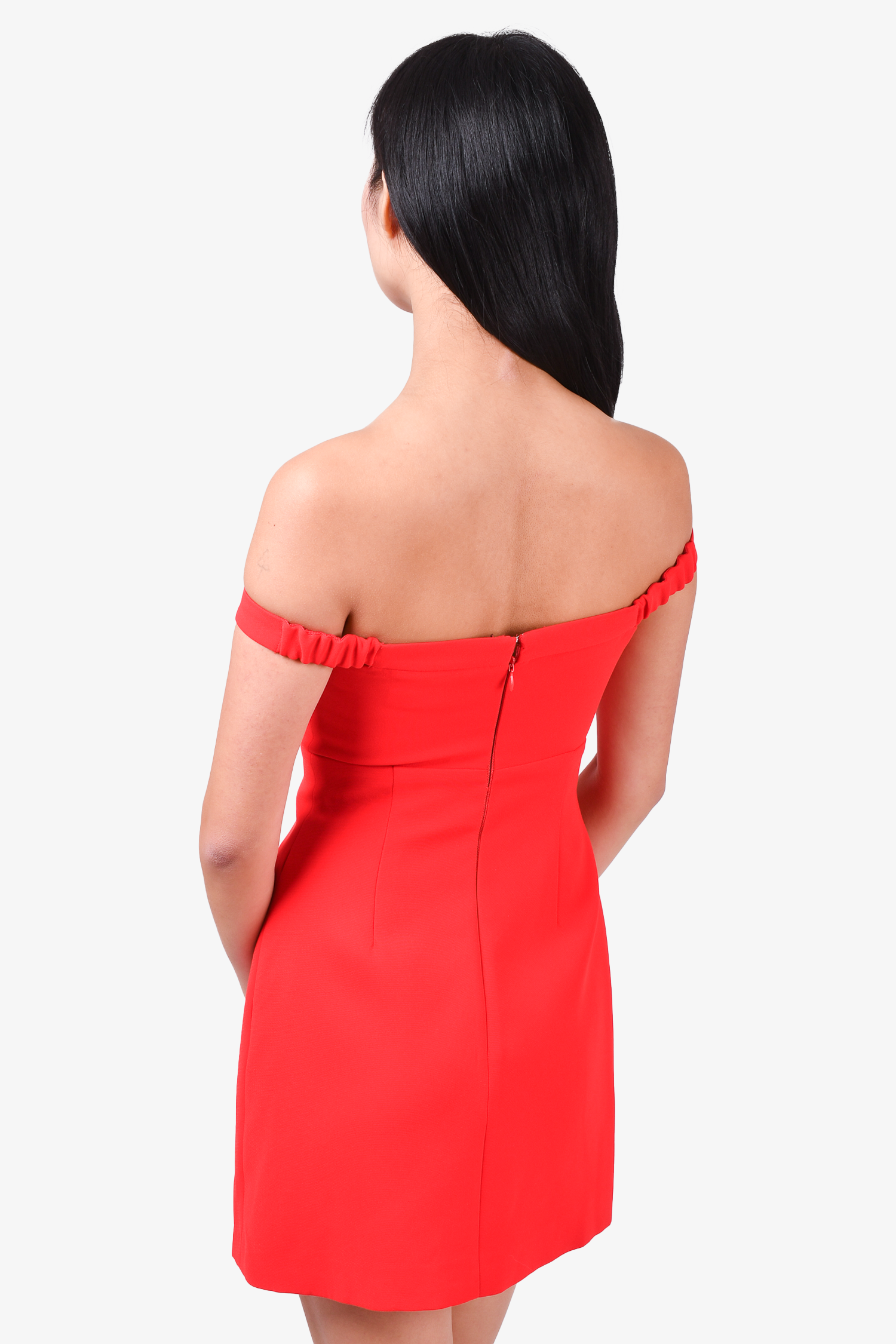 Self-Portrait Red Crystal Bow Mini Dress Size 0