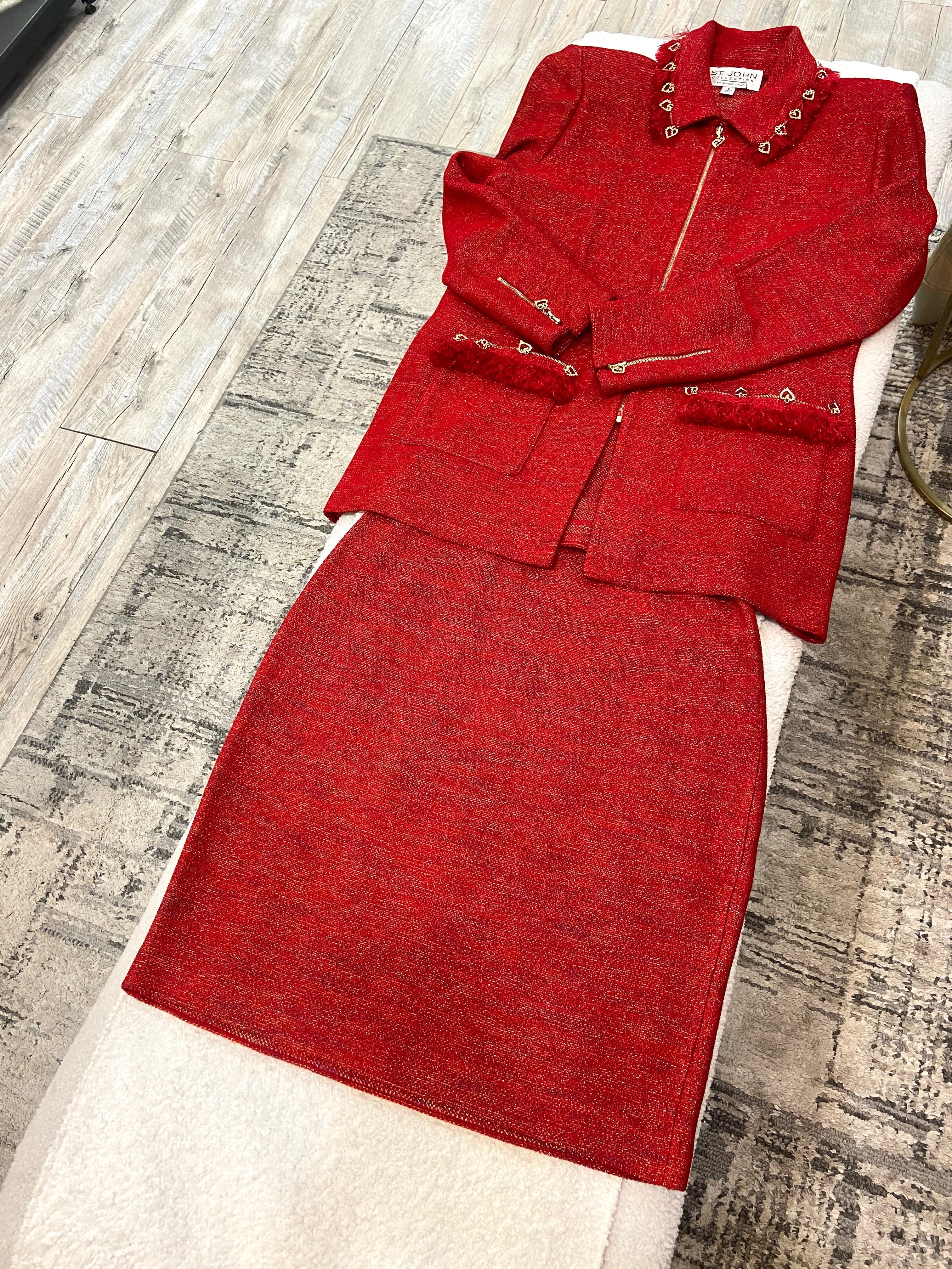 ST. JOHN BY MARIE GRAY BLAZER & SKIRT SUIT