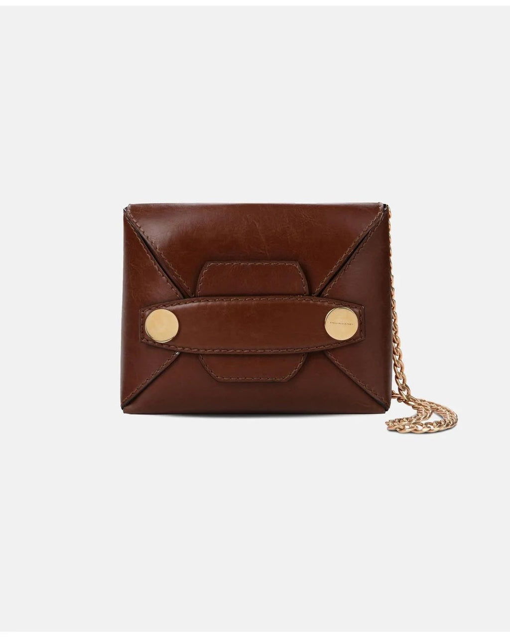 STELLA MCCARTNEY VEGAN LEATHER SMALL POPPER SHOULDER BAG
