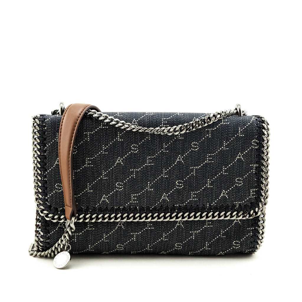 Stella McCartney Denim Eco Monogram Shoulder Bag