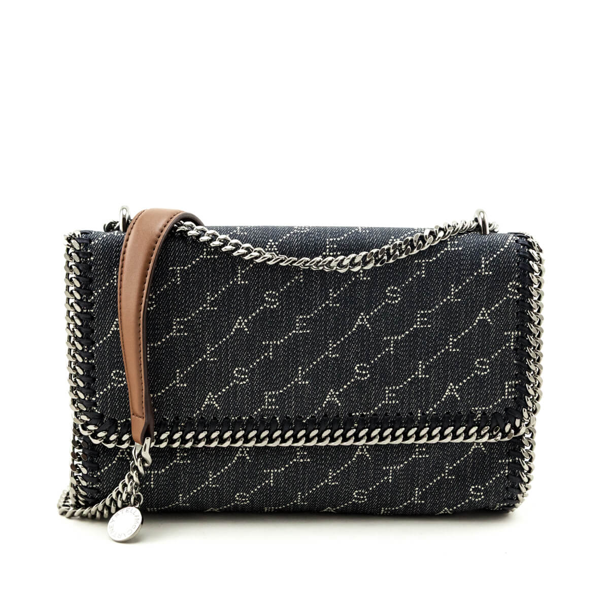 Stella McCartney Denim Eco Monogram Shoulder Bag