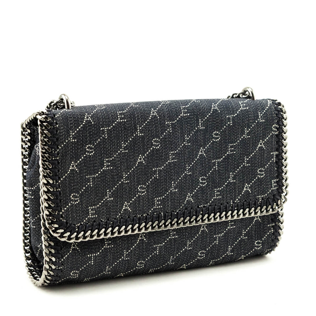Stella McCartney Denim Eco Monogram Shoulder Bag