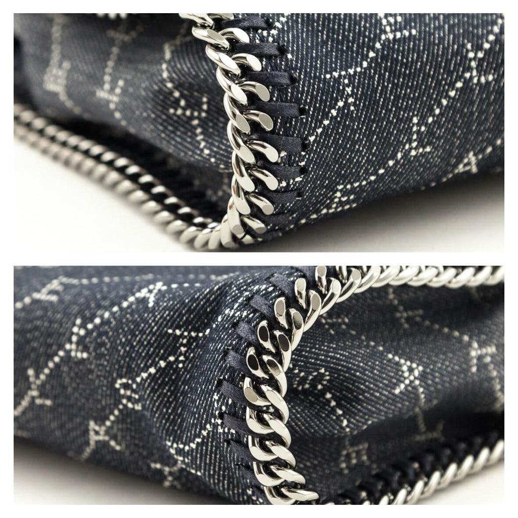 Stella McCartney Denim Eco Monogram Shoulder Bag