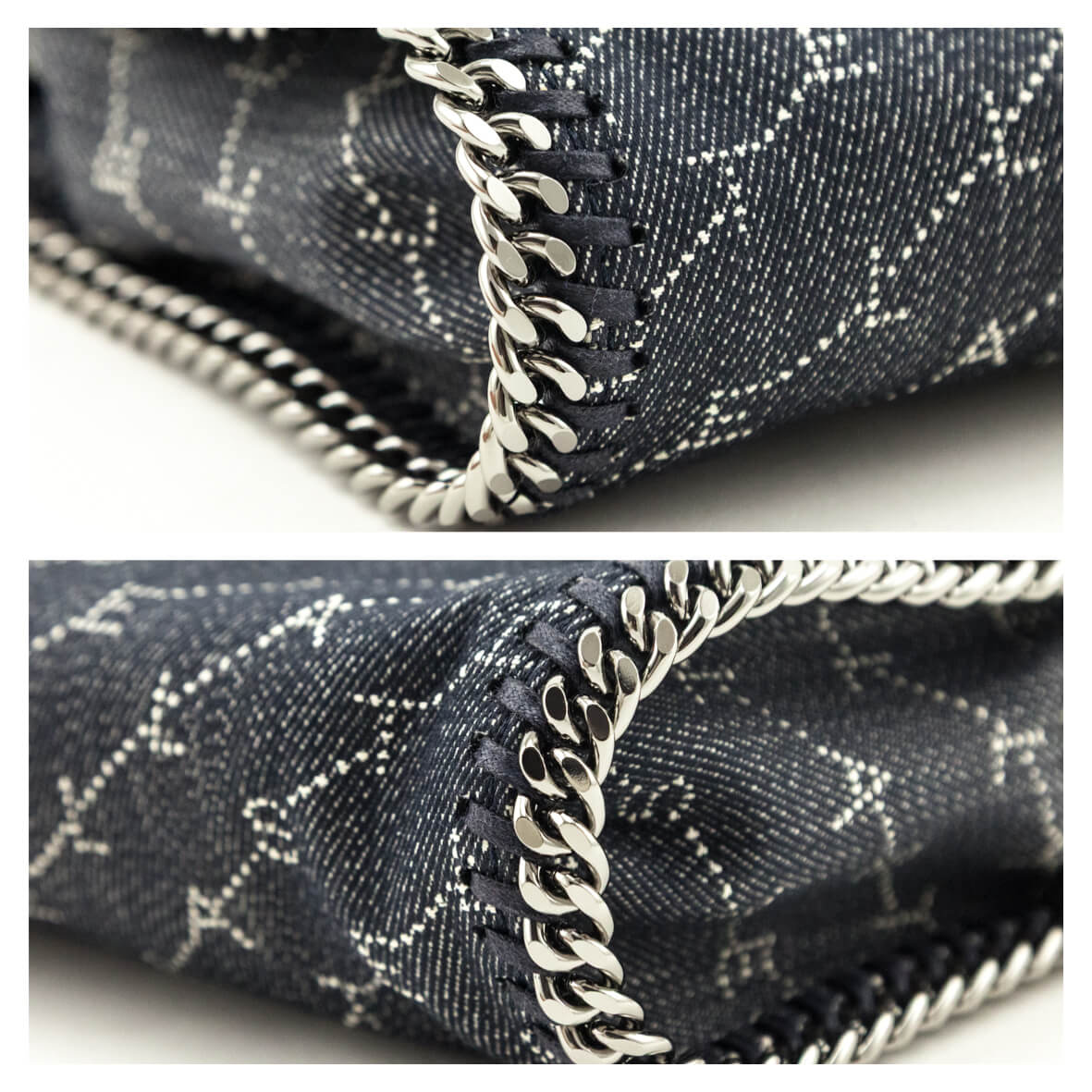 Stella McCartney Denim Eco Monogram Shoulder Bag