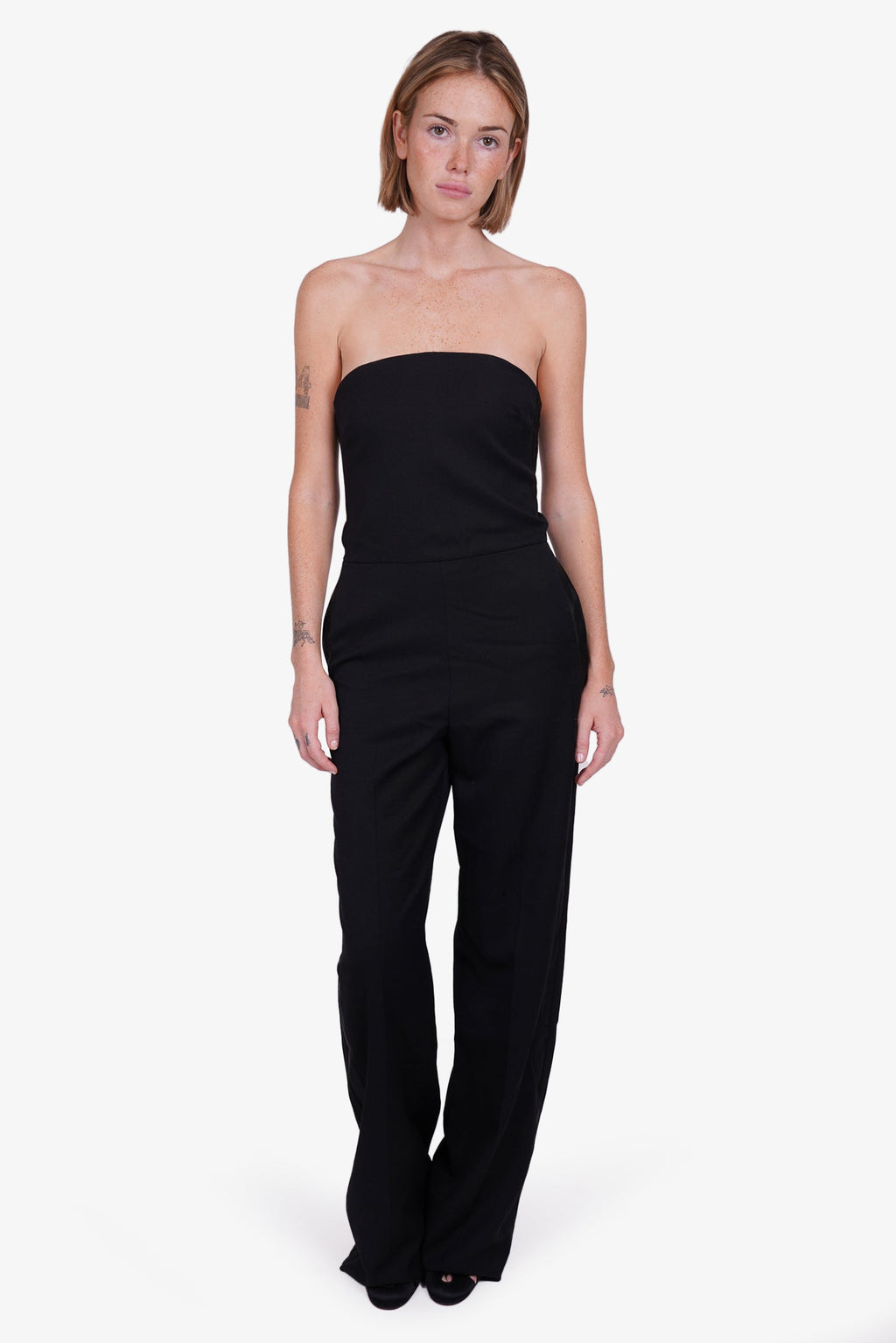 Stella McCartney Black Strapless Jumpsuit Size 36