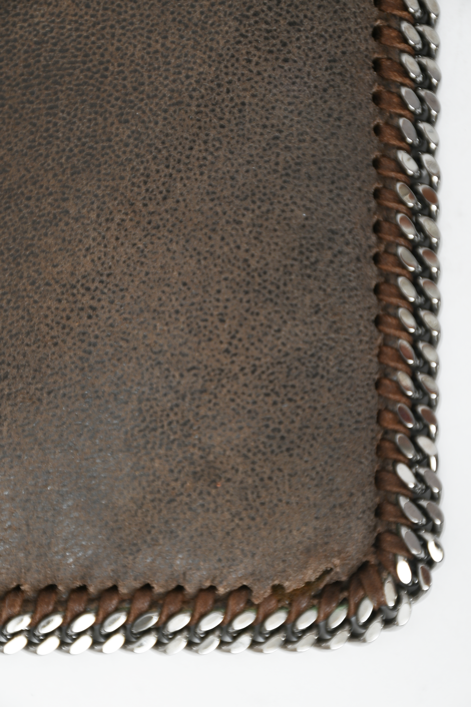 Stella McCartney Grey Suede Chain Trim Falabella Tablet Sleeve