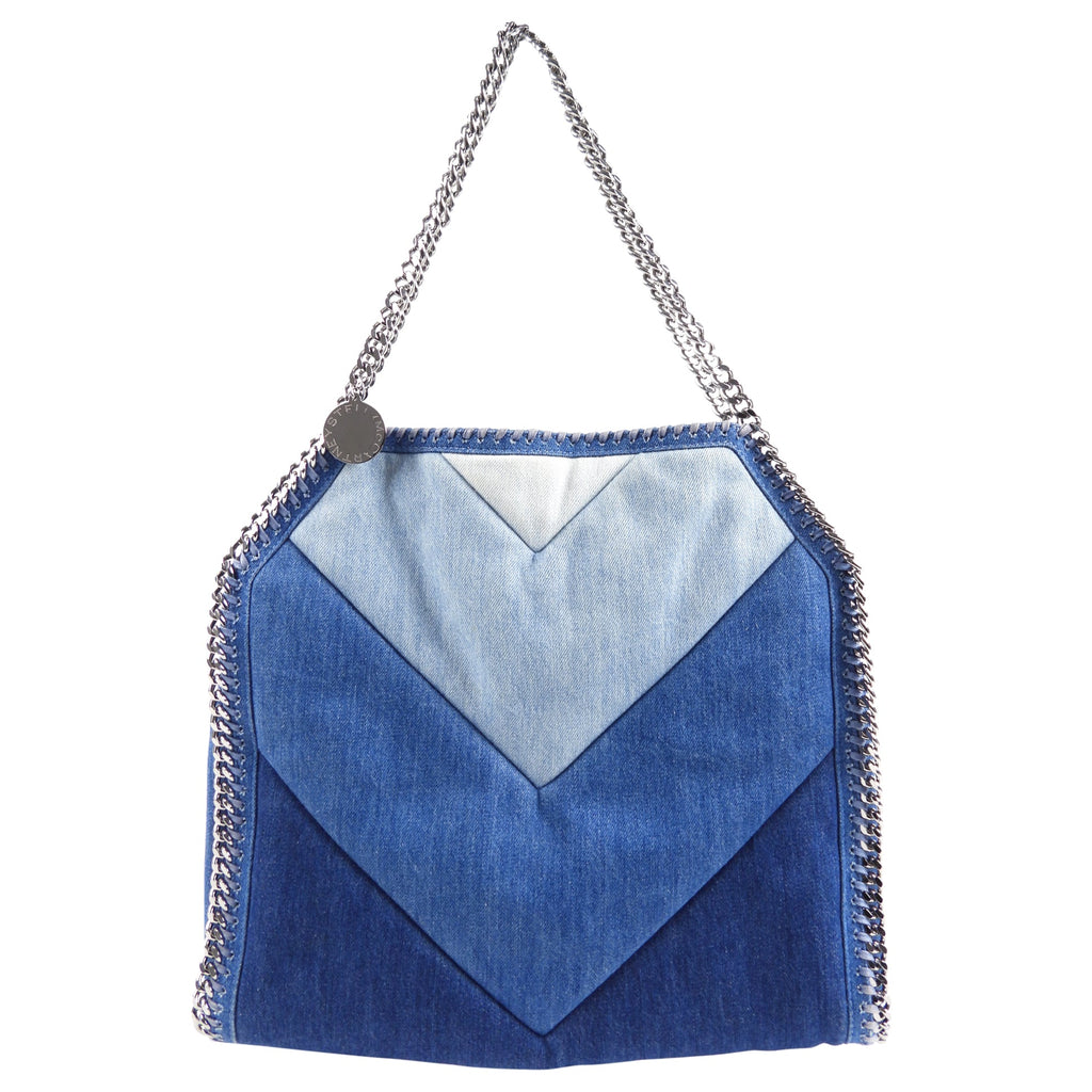 Stella McCtraney Blue Eco Denim Falabella Shoulder Bag