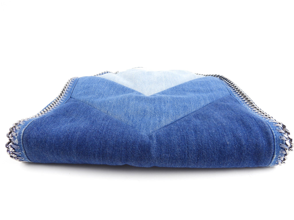 Stella McCtraney Blue Eco Denim Falabella Shoulder Bag