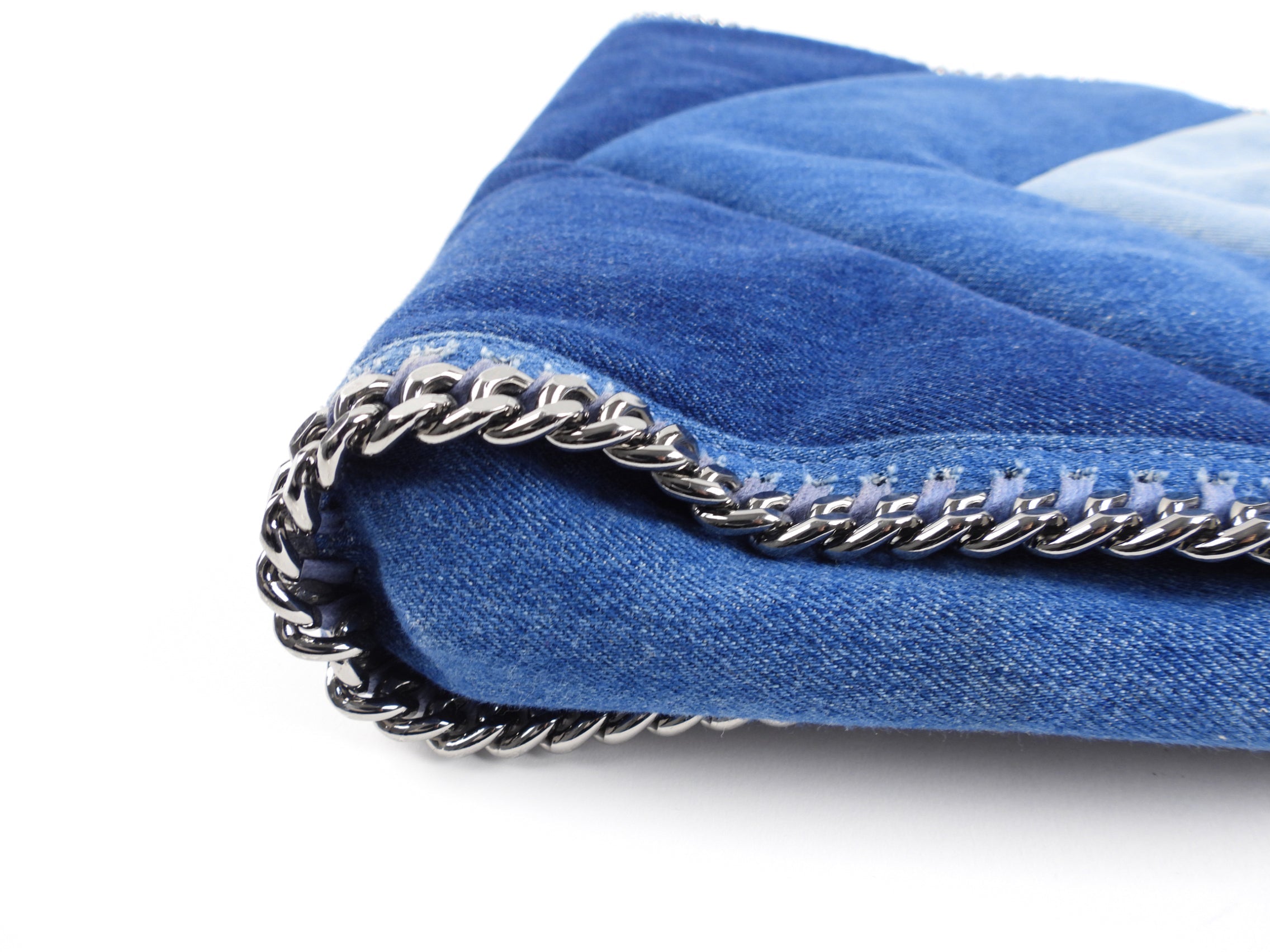 Stella McCtraney Blue Eco Denim Falabella Shoulder Bag
