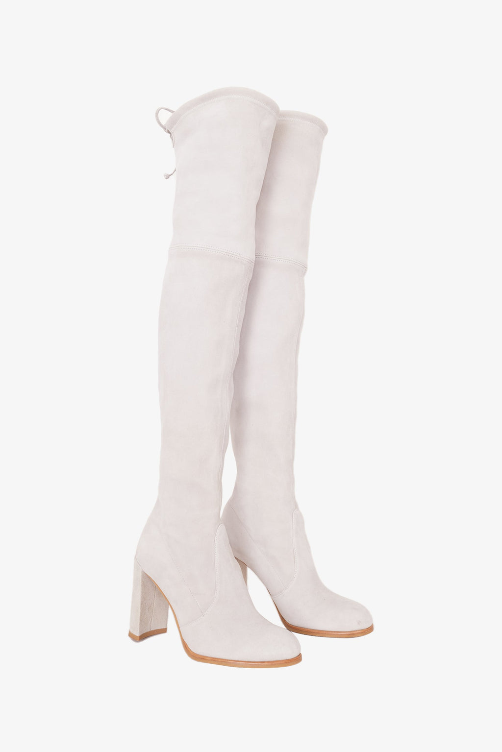 Stuart Weitzman Grey Suede Knee High Boots Size 36.5