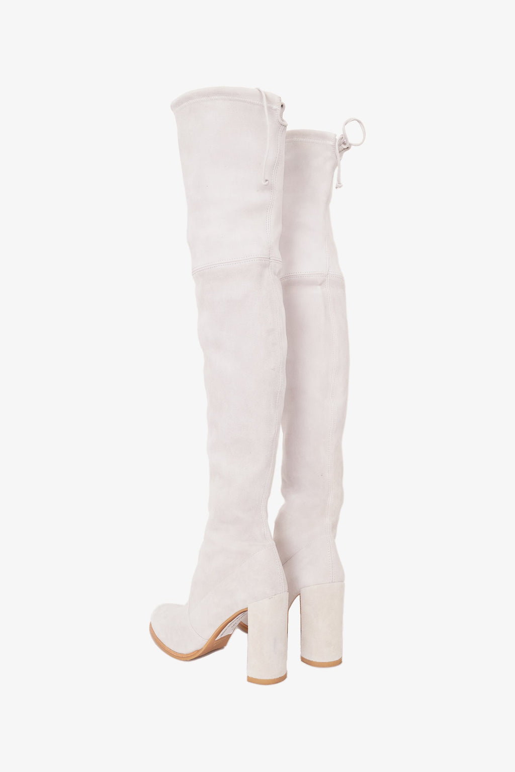 Stuart Weitzman Grey Suede Knee High Boots Size 36.5