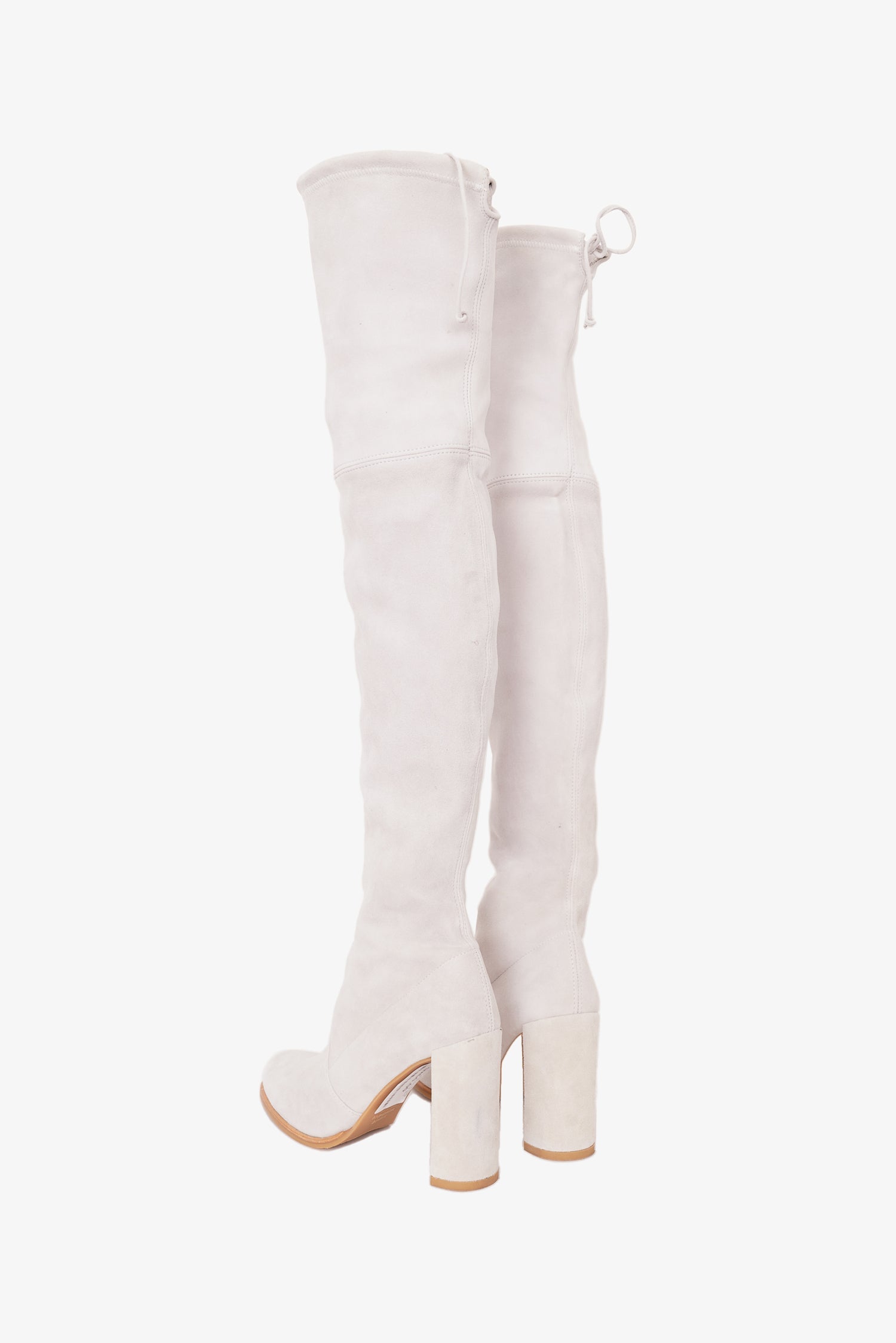 Stuart Weitzman Grey Suede Knee High Boots Size 36.5