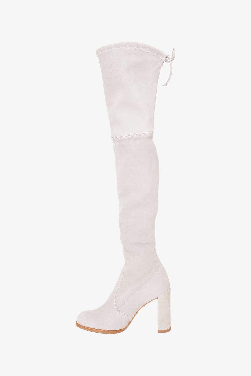 Stuart Weitzman Grey Suede Knee High Boots Size 36.5
