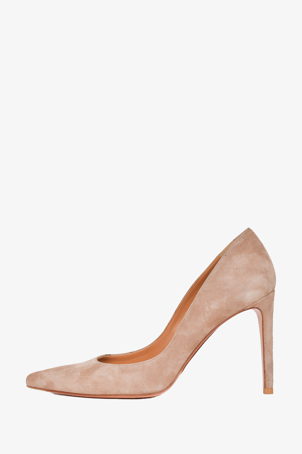 Stuart Weitzman Taupe Suede Pointed Toe Pumps Size 9