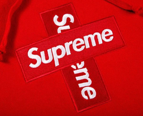 SUPREME UNISEX CROSS BOX LOGO HOODIE