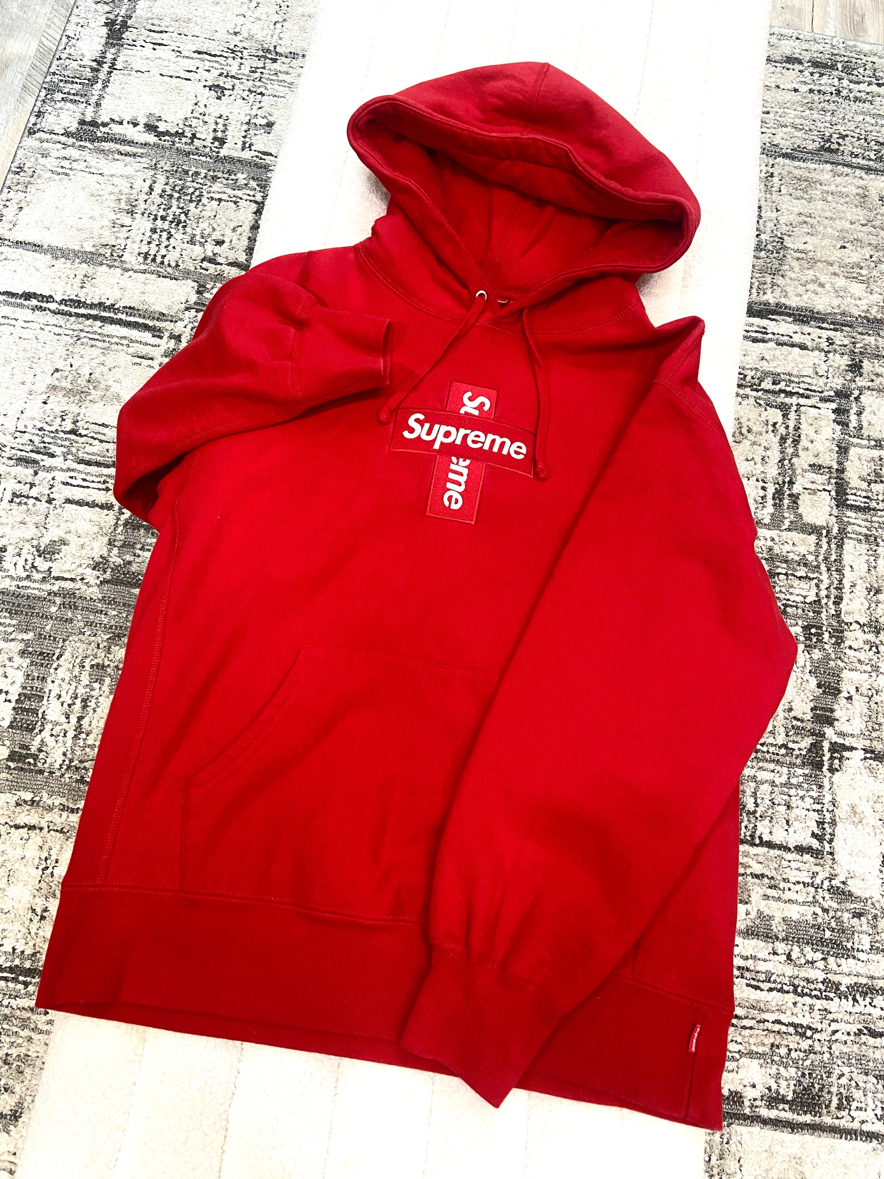 SUPREME UNISEX CROSS BOX LOGO HOODIE