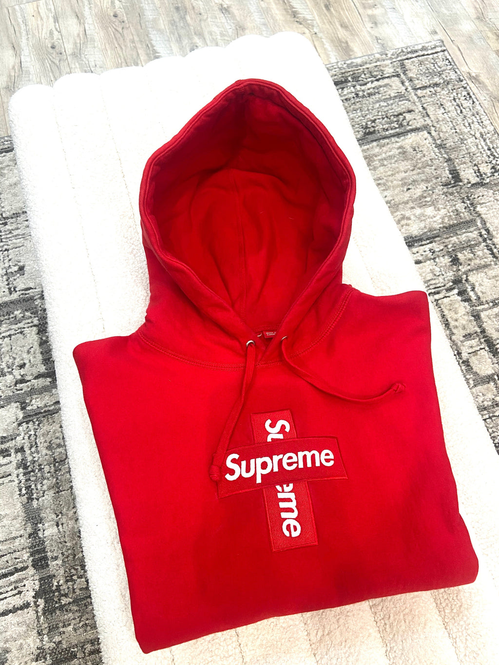 SUPREME UNISEX CROSS BOX LOGO HOODIE