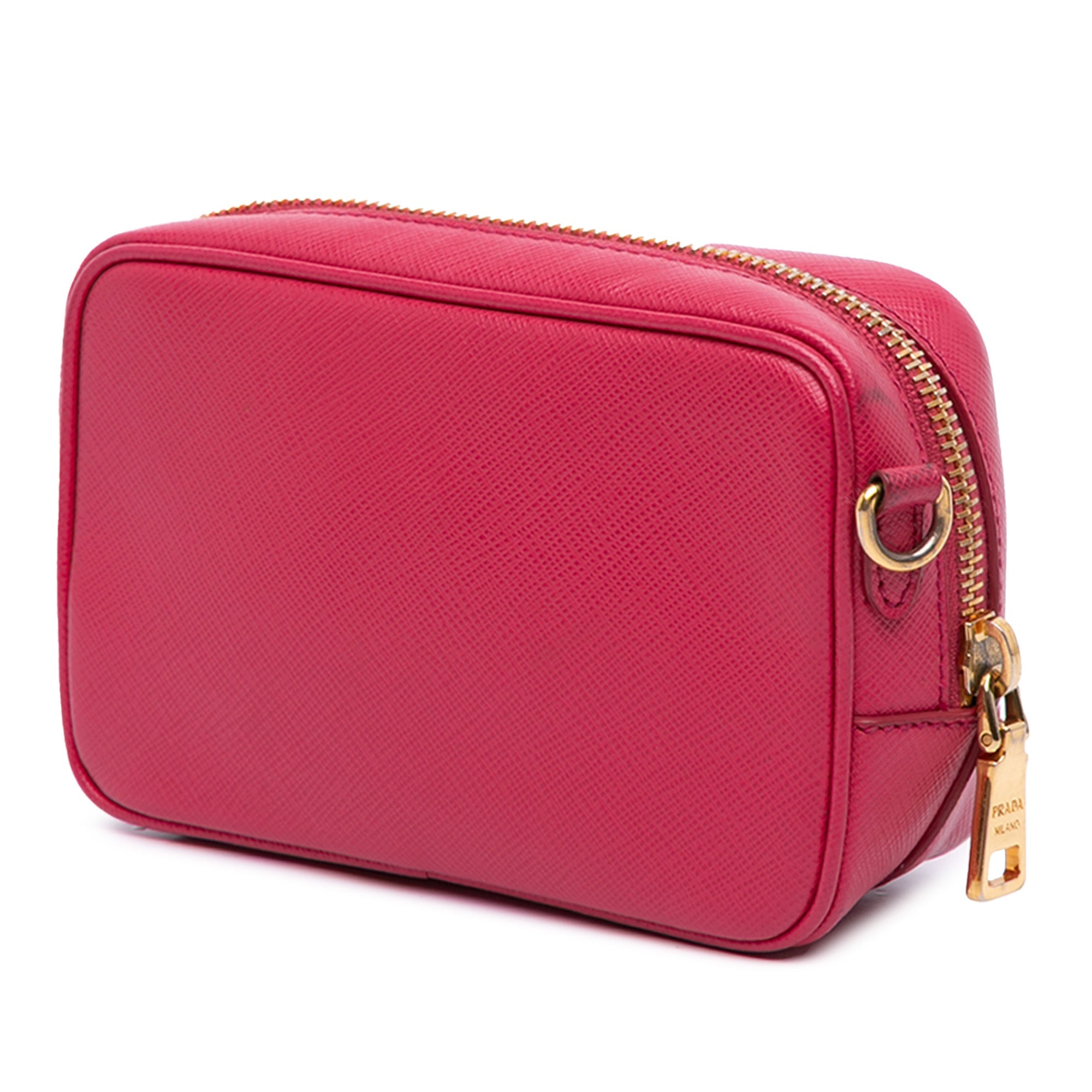 Zip Crossbody Bag Saffiano Leather Mini