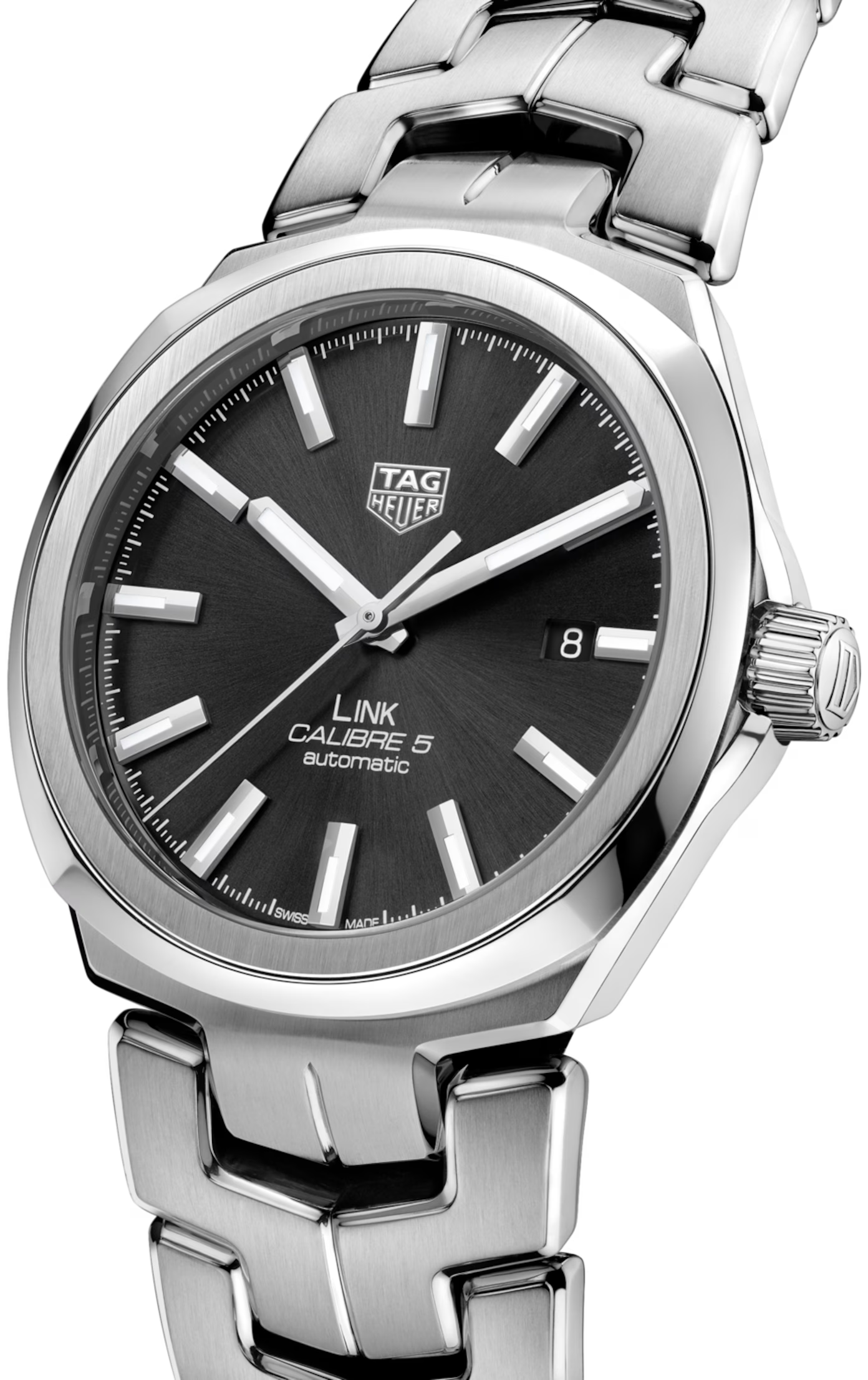 TAG HEUER LINK DATE STEEL 41mm WATCH