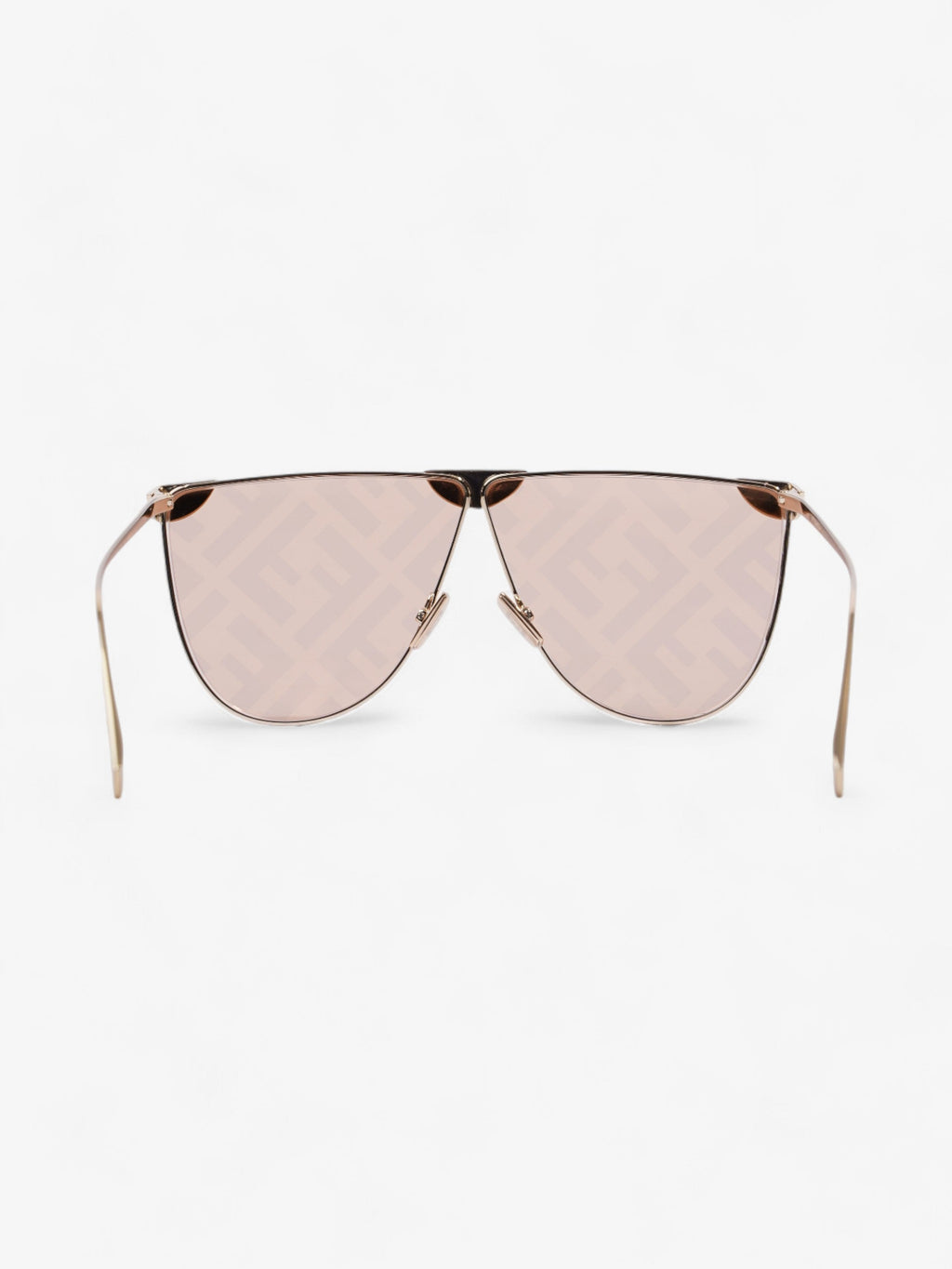 Fendi FF Fabulous 2.0 Shield Sunglasses Gold / Lavender Acetate 145mm