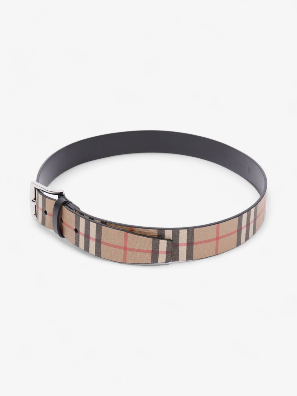 Burberry Check Belt Black / Nova Check Leather 85cm / 34"