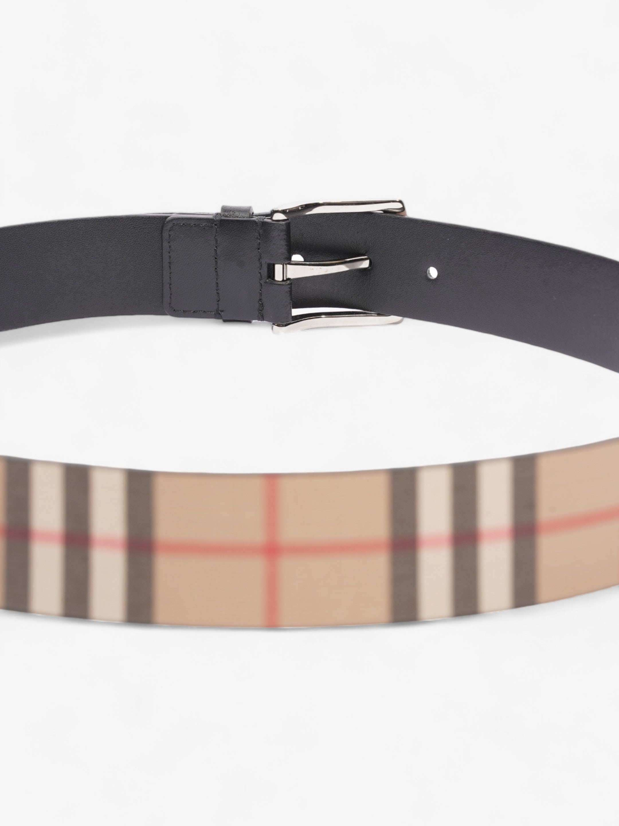 Burberry Check Belt Black / Nova Check Leather 85cm / 34"