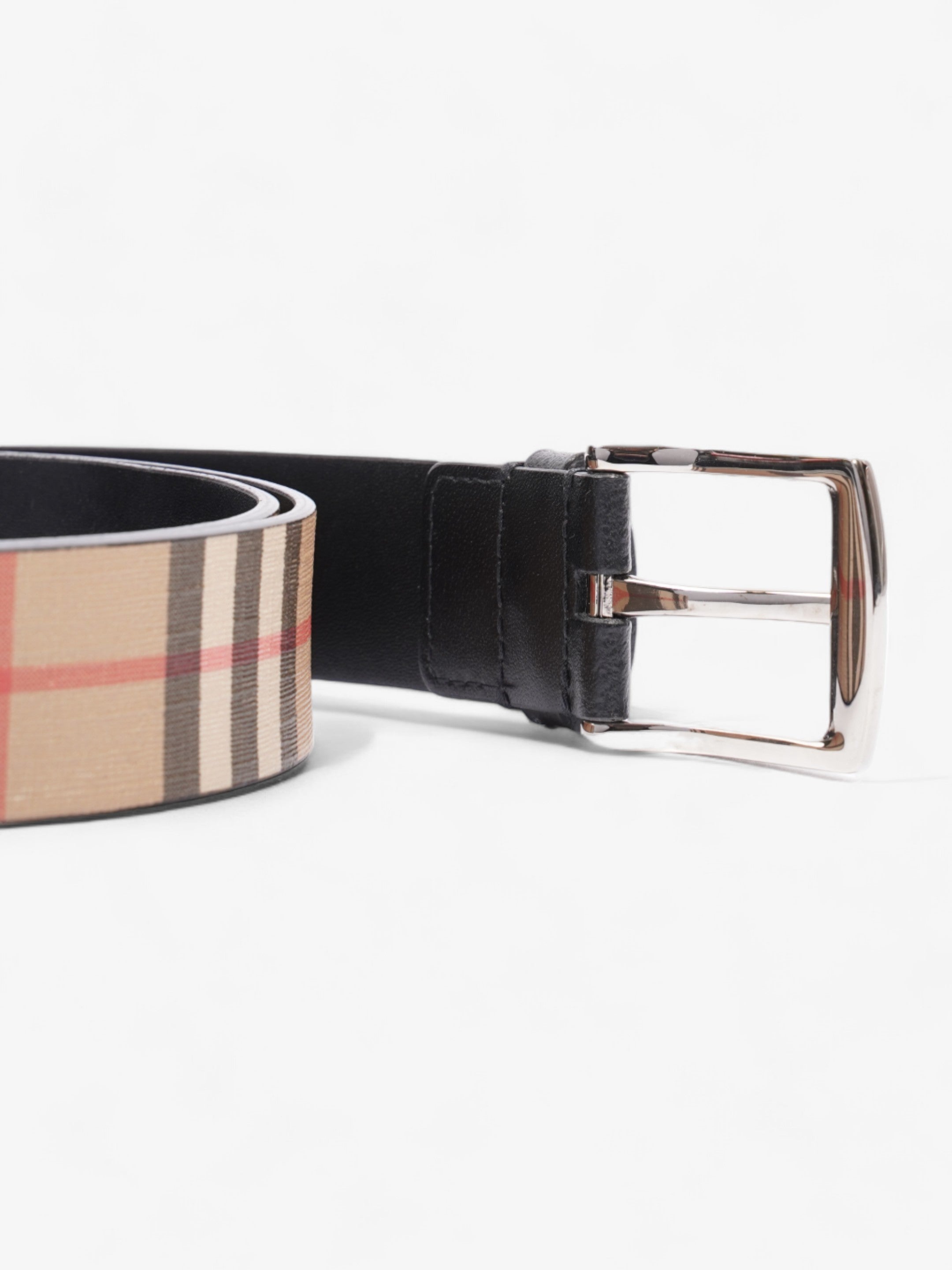 Burberry Check Belt Black / Nova Check Leather 85cm / 34"